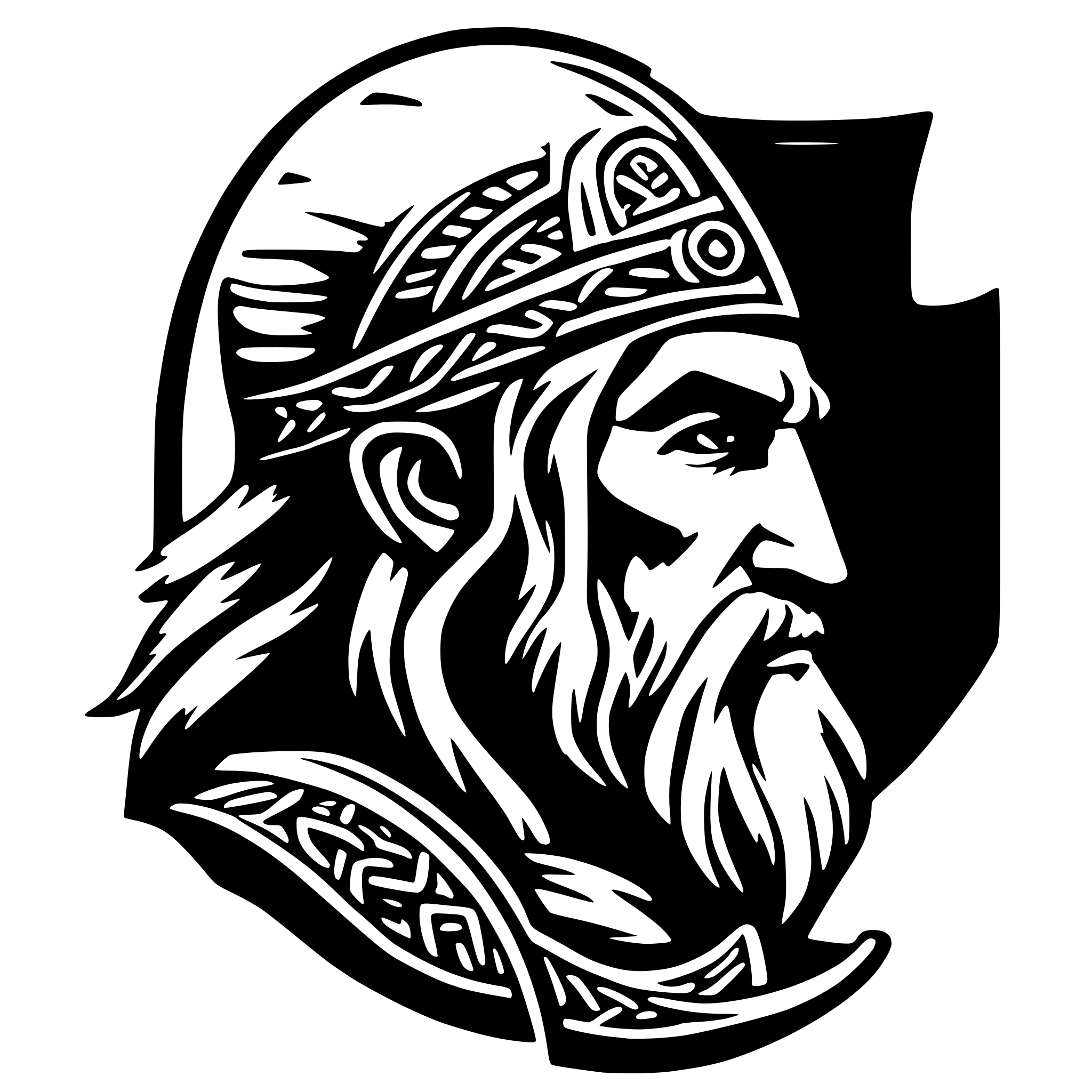 AI-generated SVG of 'viking celtic'