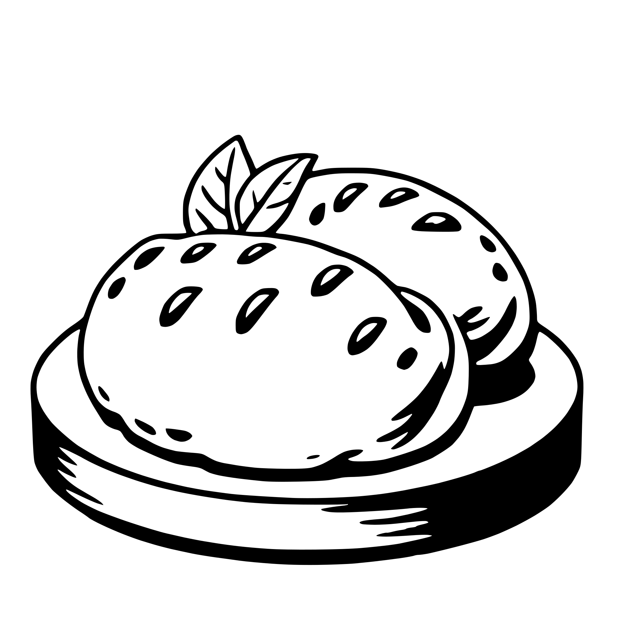 AI-generated SVG of 'dumpling'