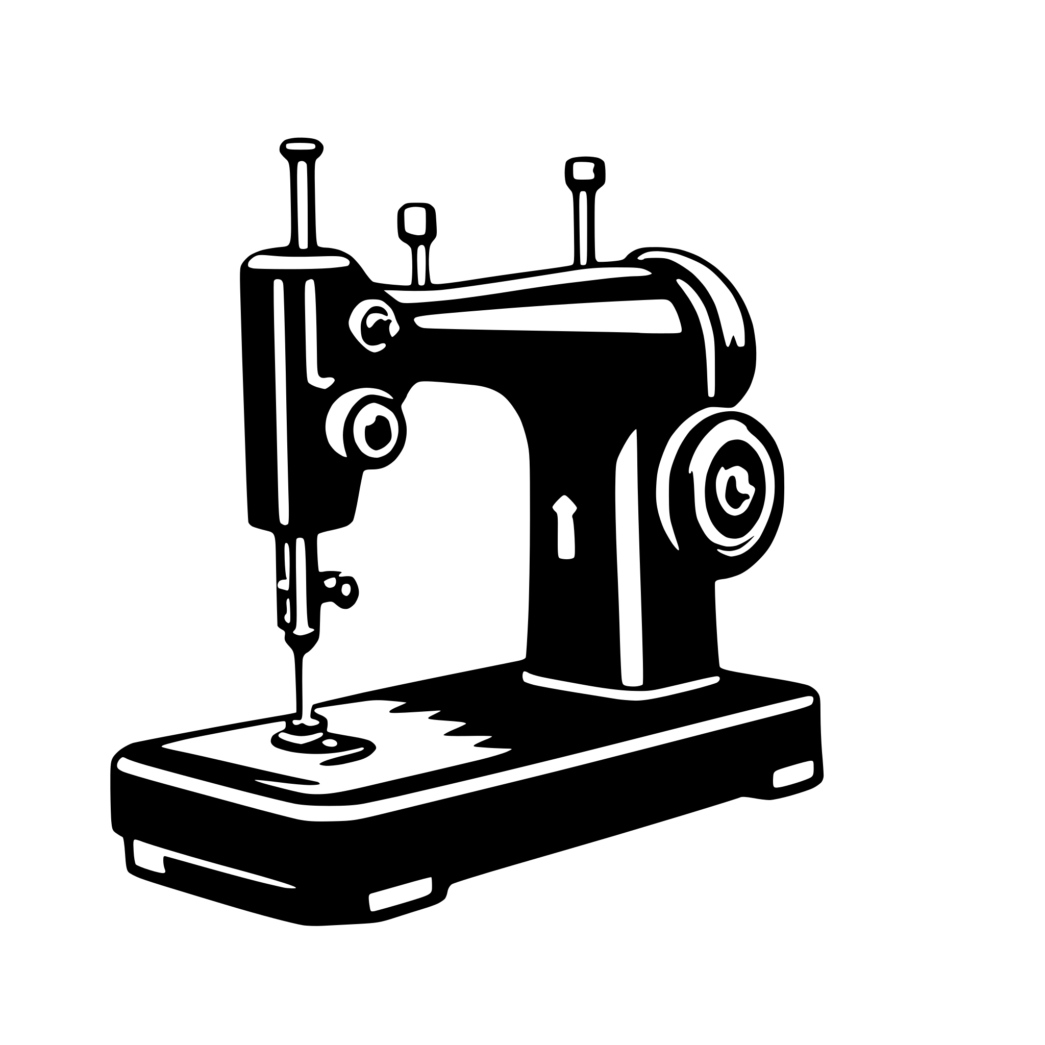 AI-generated SVG of 'sewing machine'
