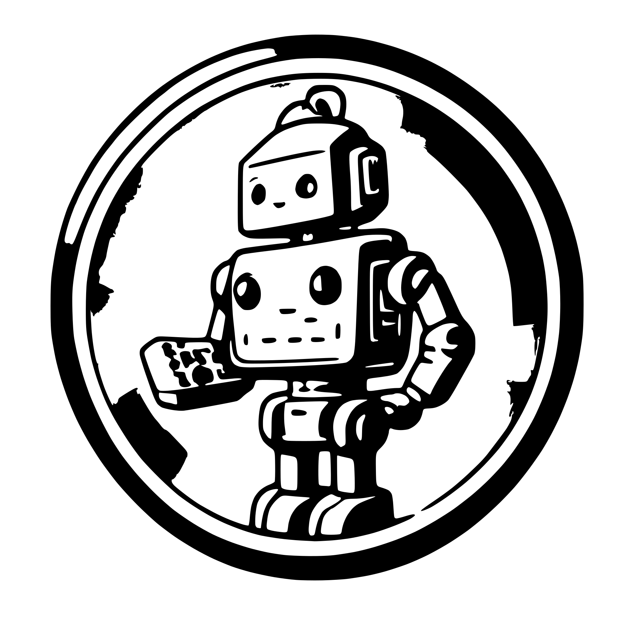 AI-generated SVG of a a little robot holding a controller playing games