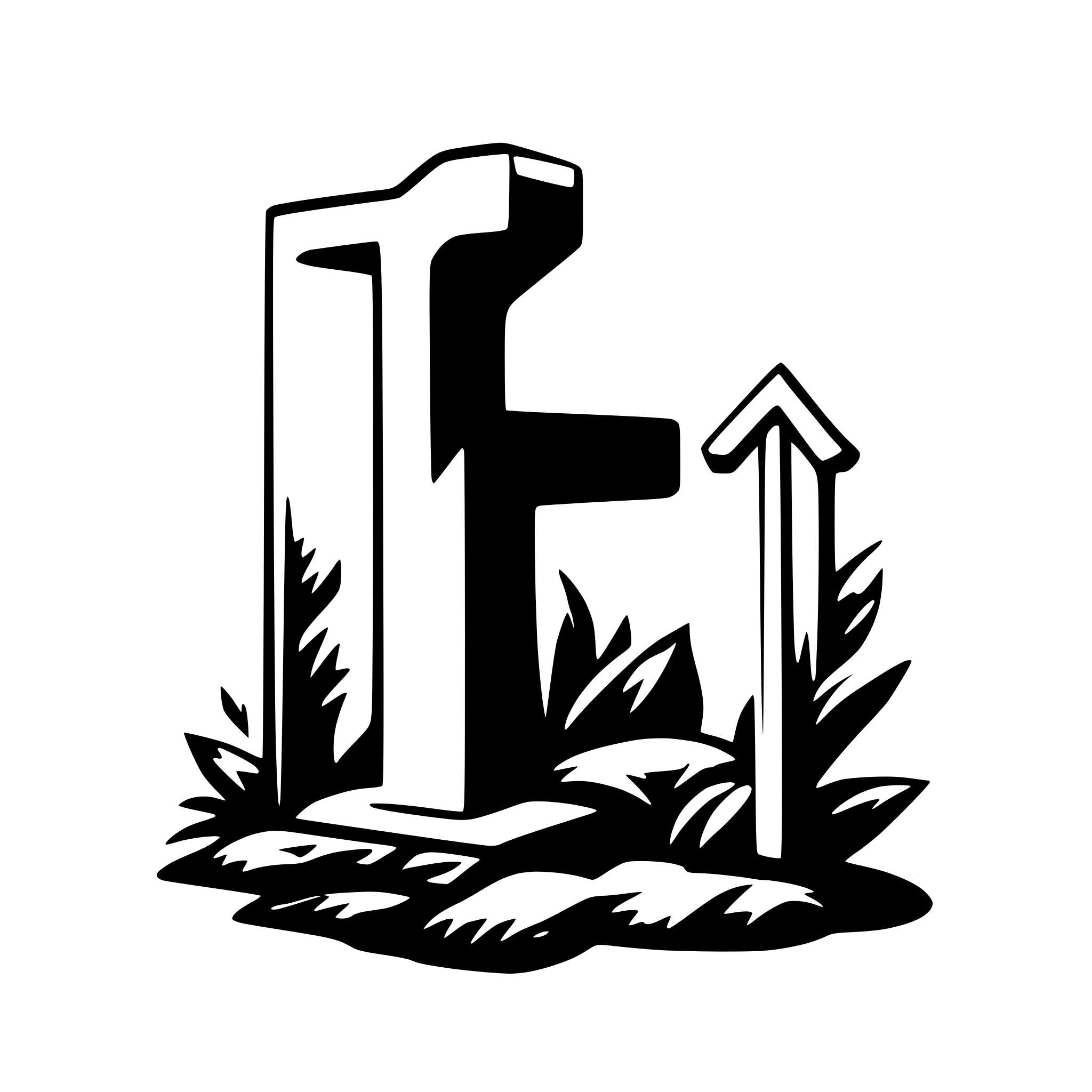 AI-generated SVG of 'The letter L'