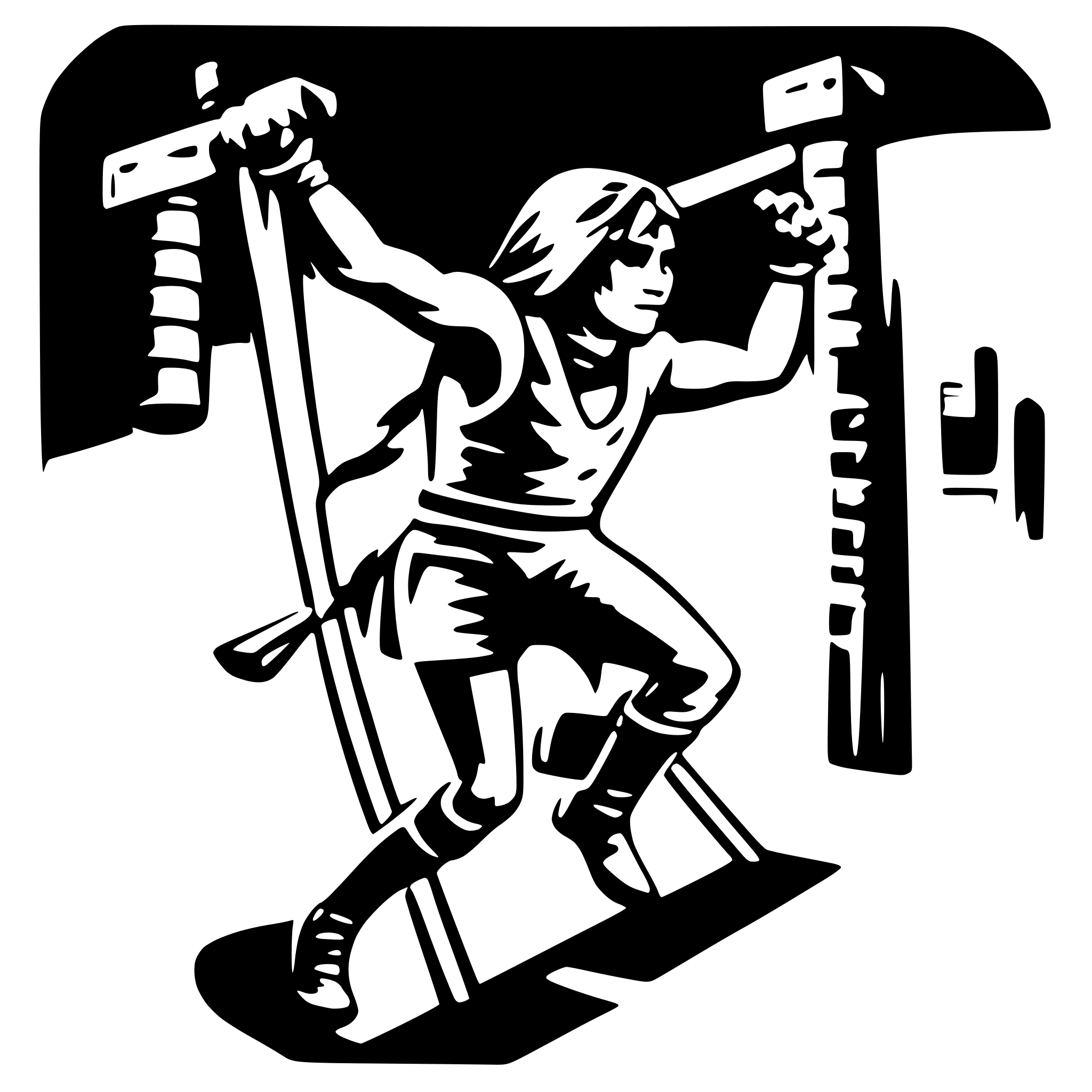 AI-generated SVG of 'american ninja warrior'