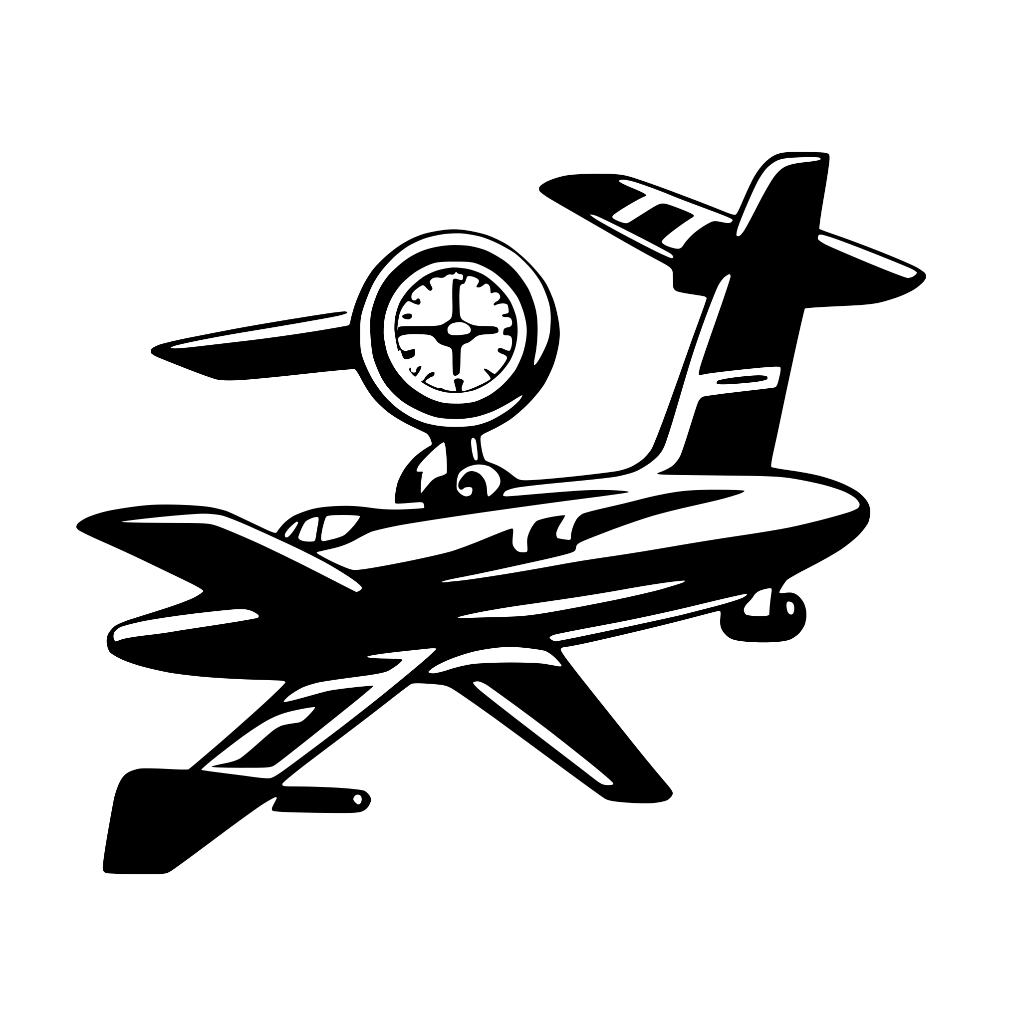 AI-generated SVG of 'altimeter plane'