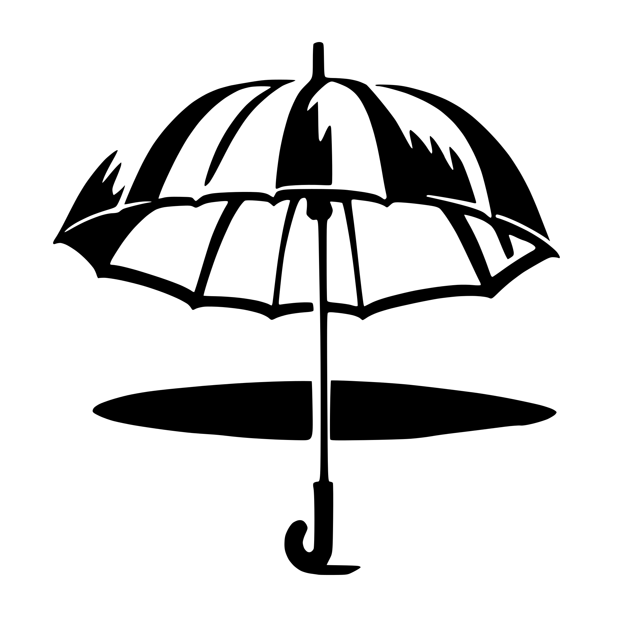 AI-generated SVG of a umbrella