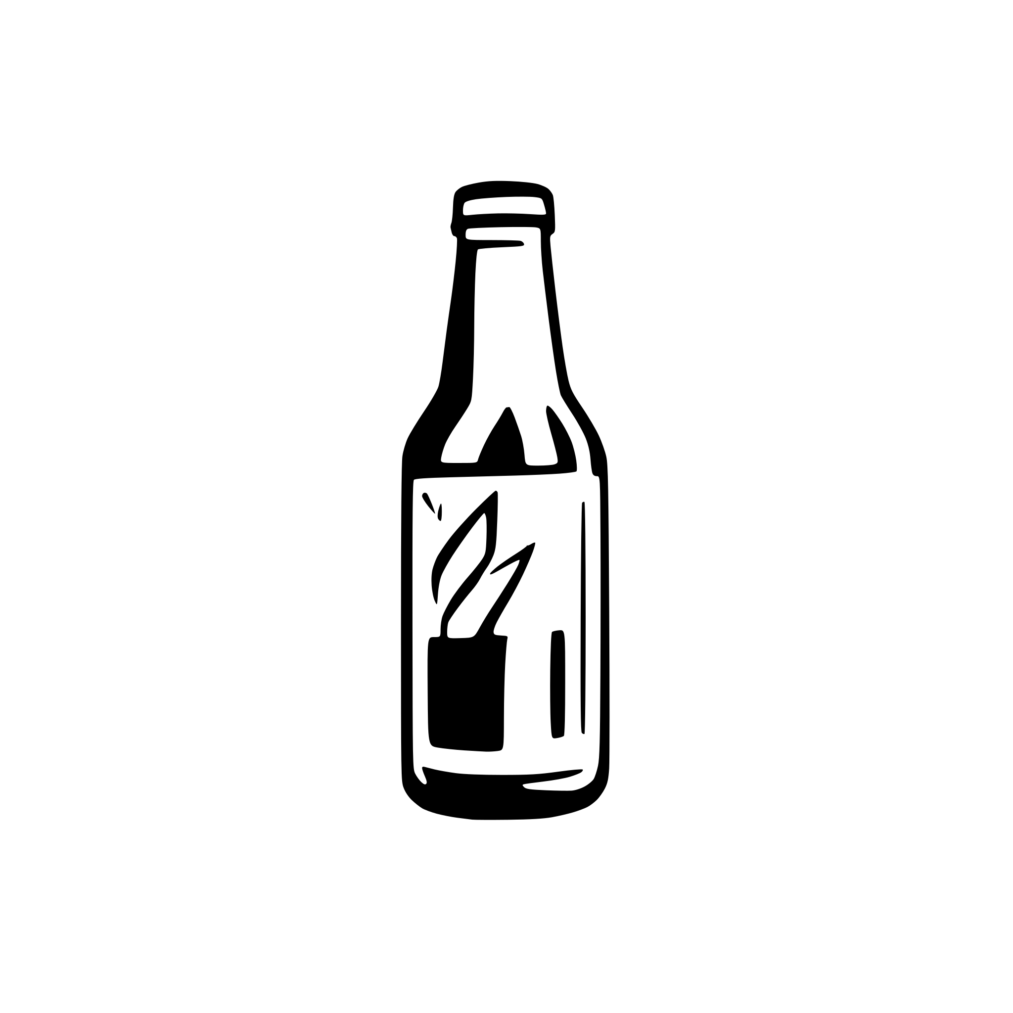 AI-generated SVG of a A very simplistic beer bottle