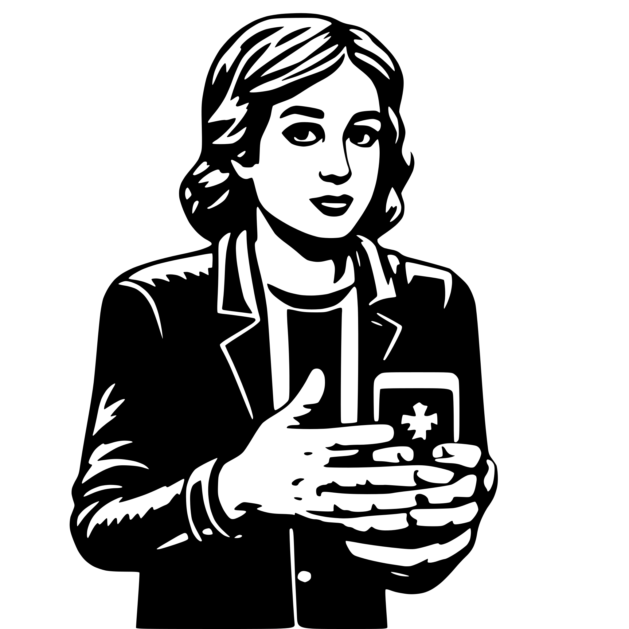 AI-generated SVG of a A smartphone with notification bubble show person icon in popping up on the screen. AI-generated SVG of a A smartphone with notification bubble show person icon in popping up on the screen.