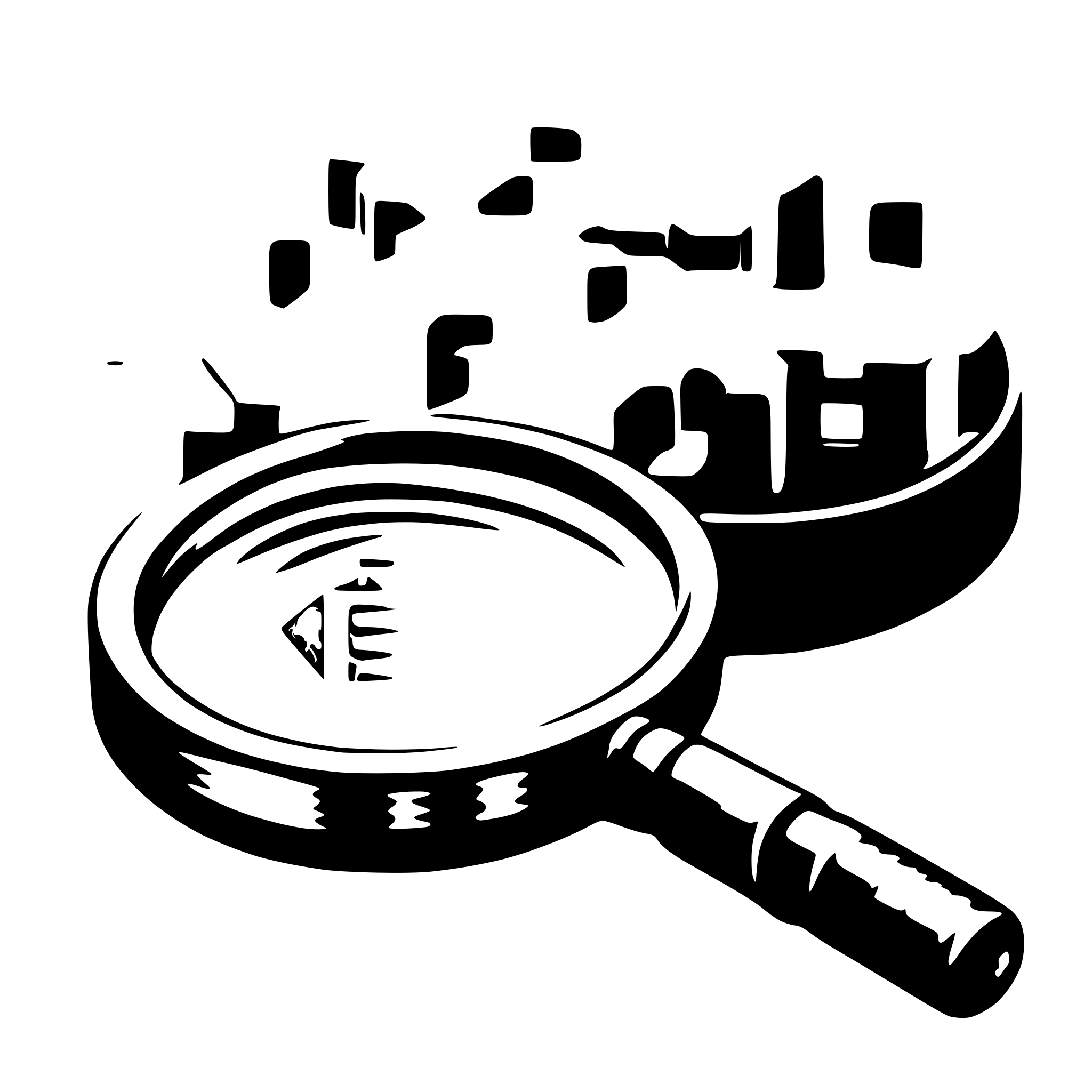 AI-generated SVG of a data nodes beeing inspected by a magnifying glass