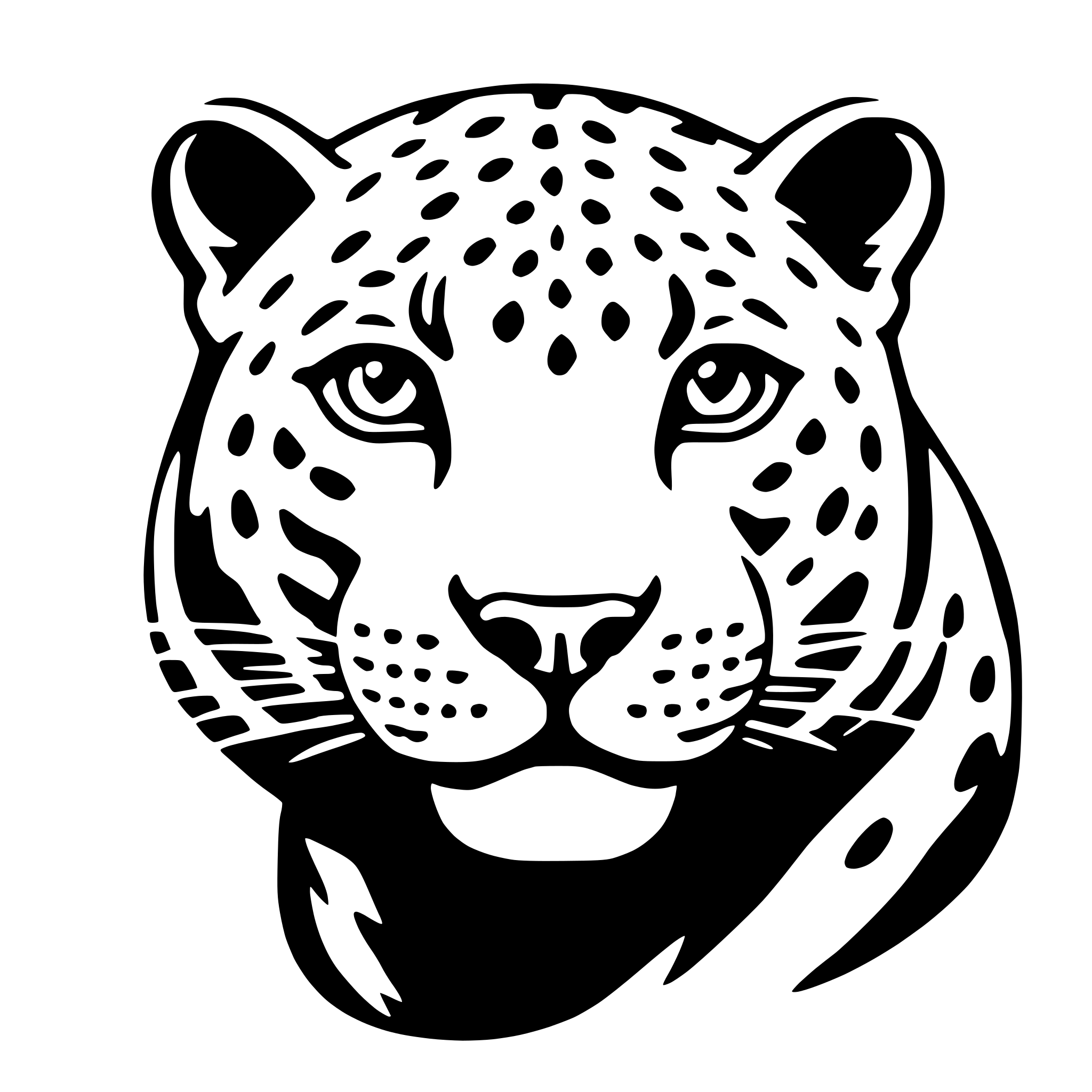 AI-generated SVG of 'jaguar'