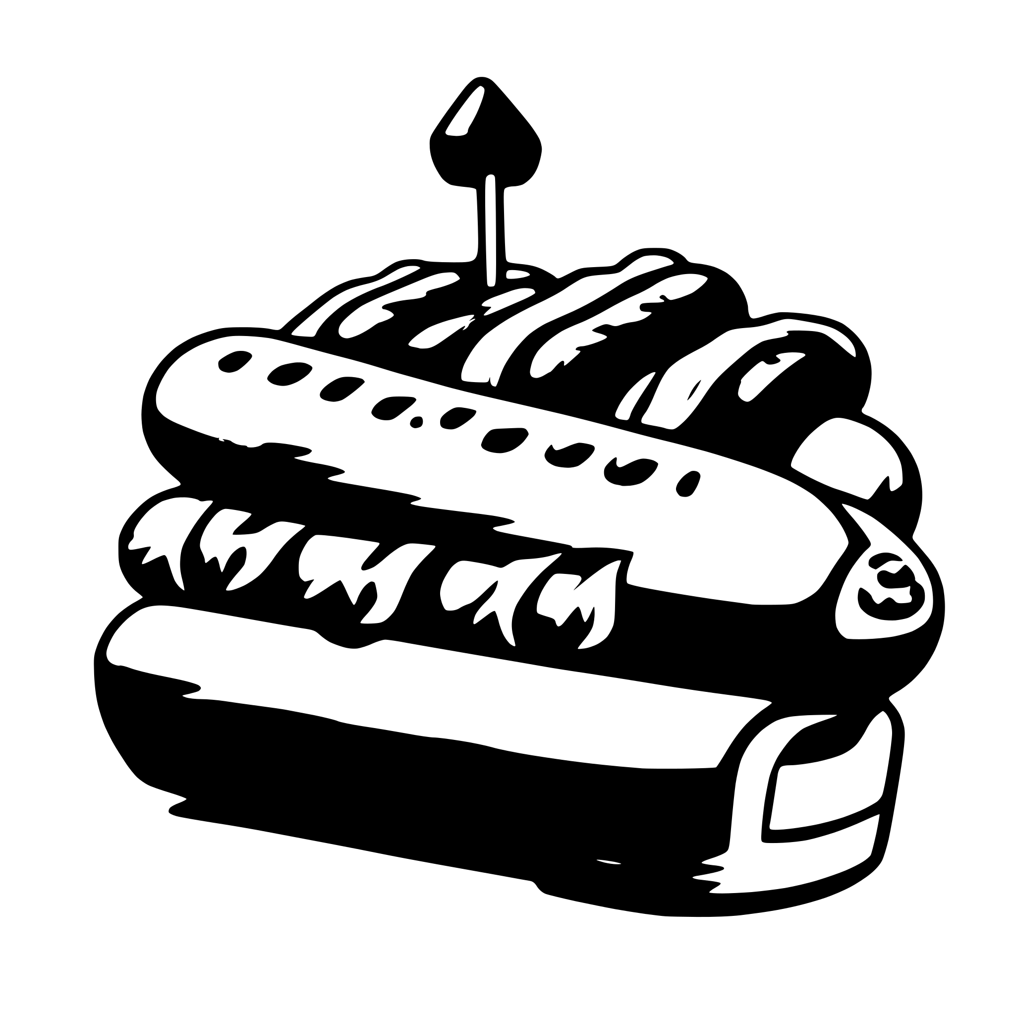AI-generated SVG of a hot dog