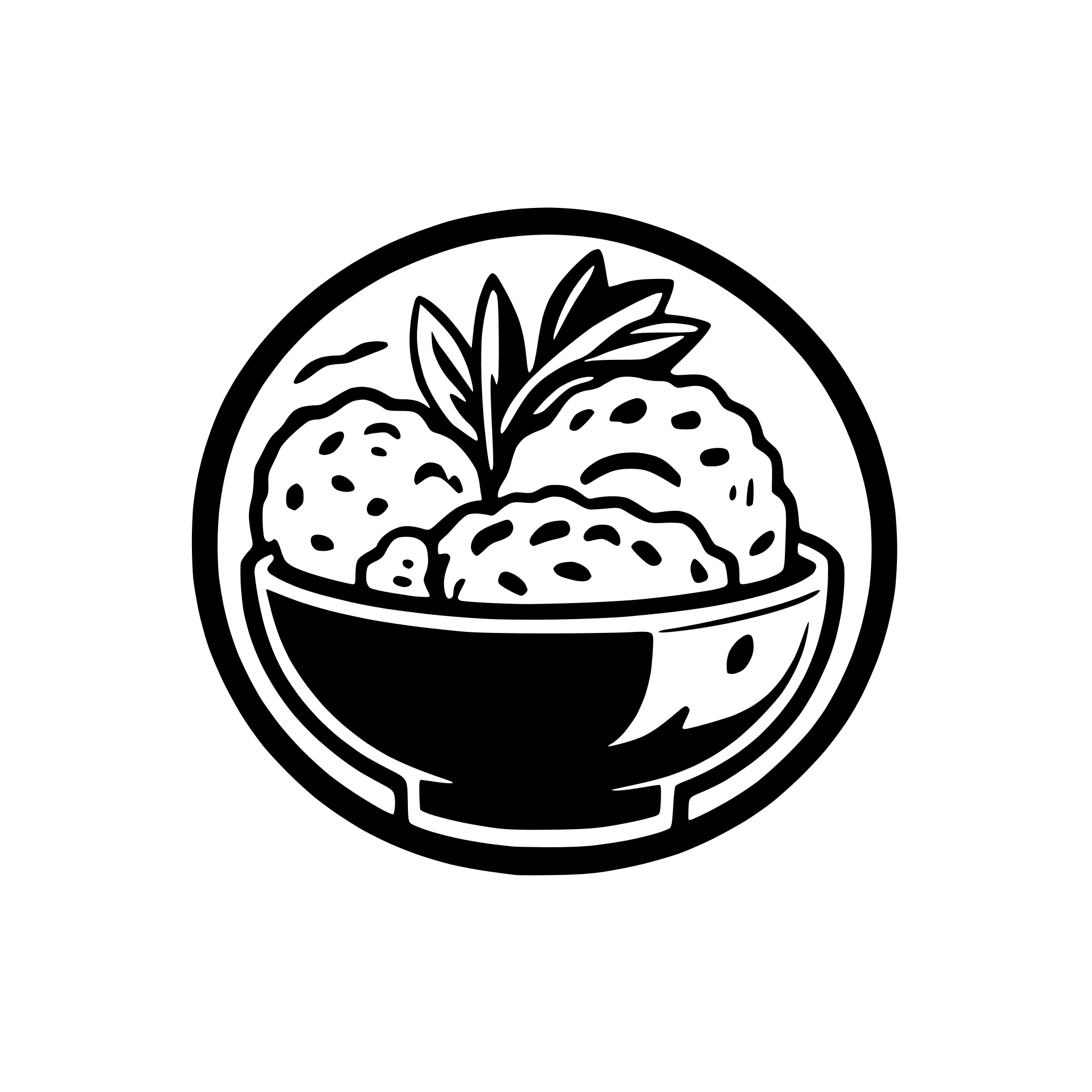 AI-generated SVG of a Simple stylish cool rice ball logo