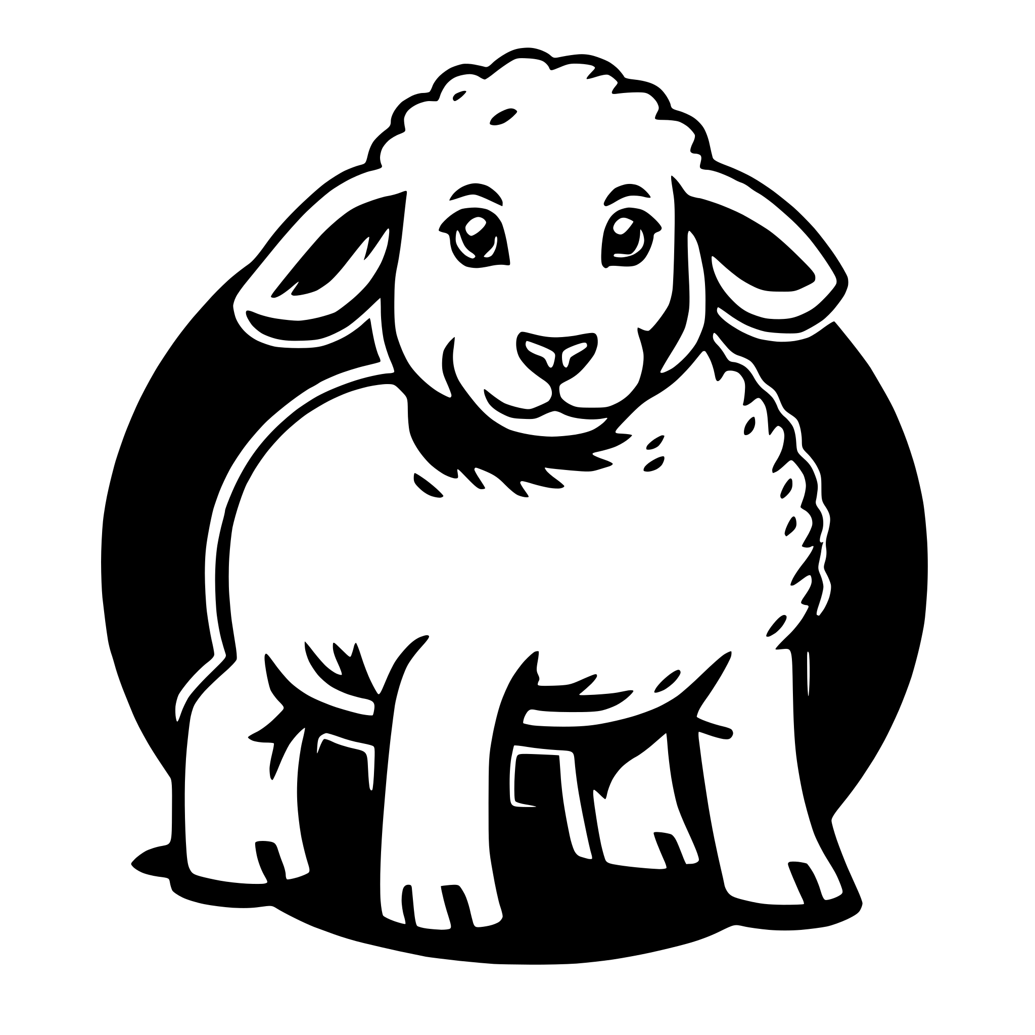 AI-generated SVG of a lamb