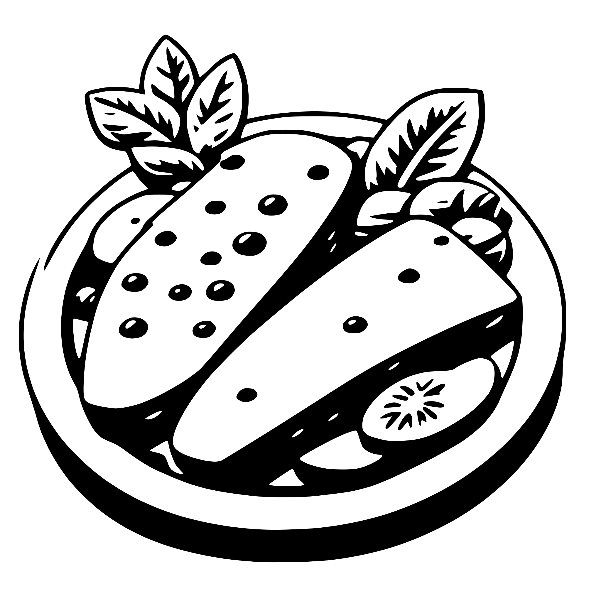 AI-generated SVG of 'platter'