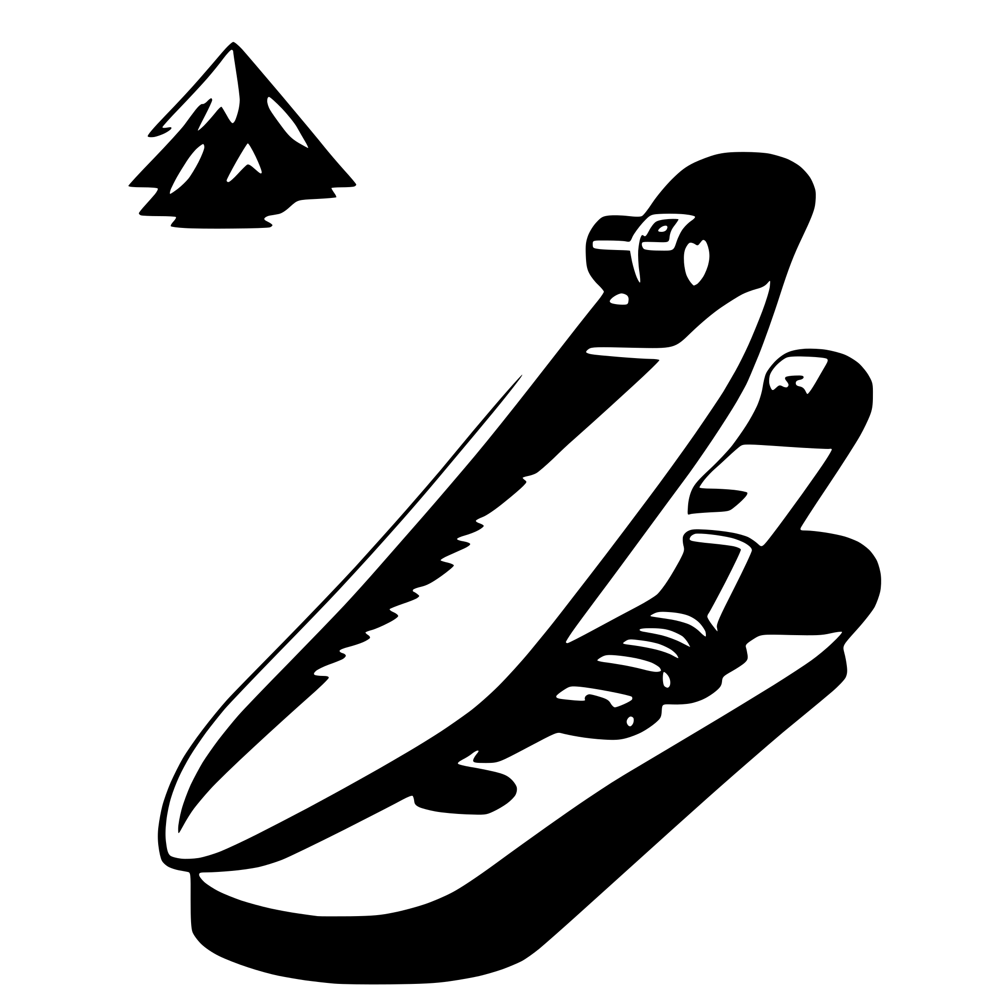 AI-generated SVG of a snowboard