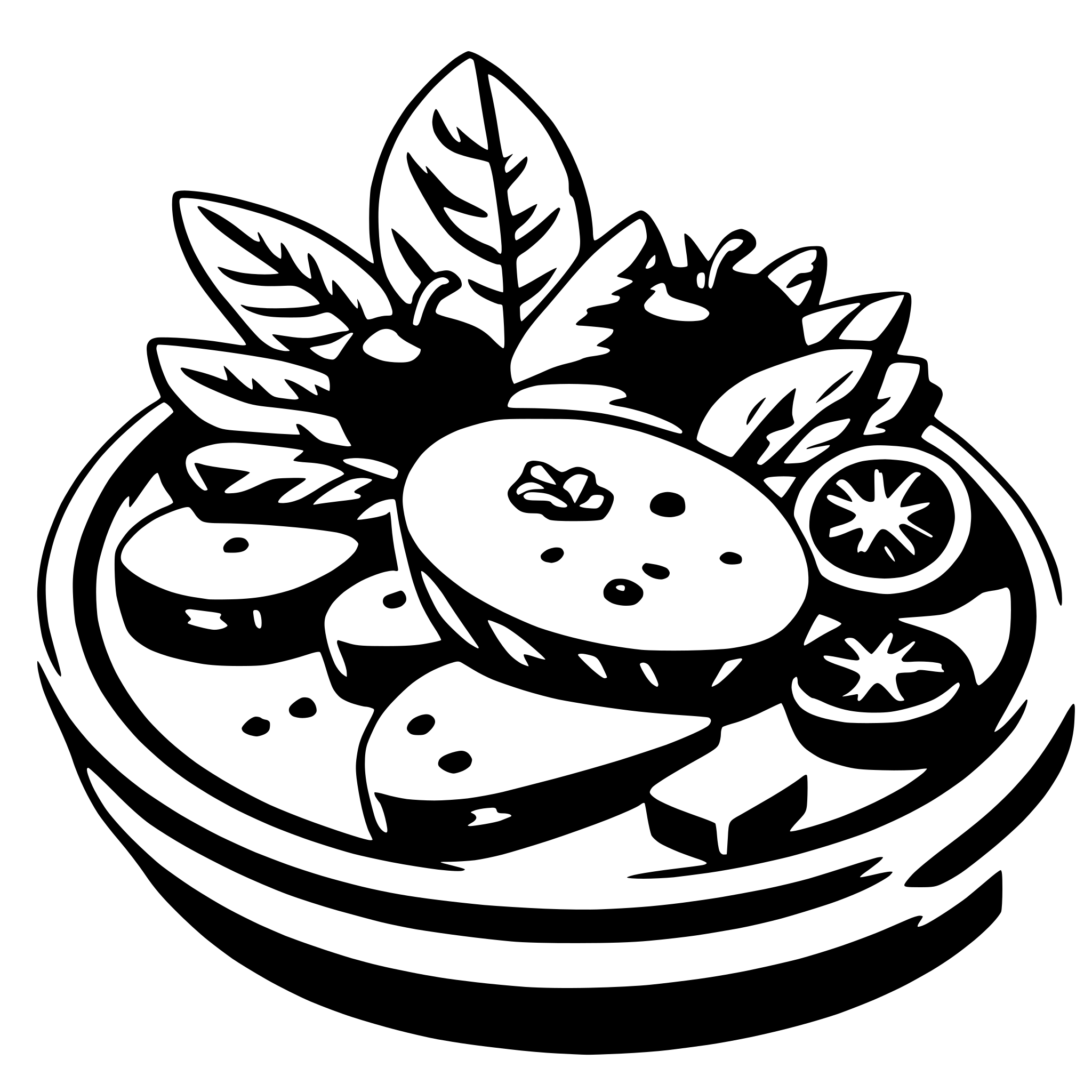 AI-generated SVG of 'platter'