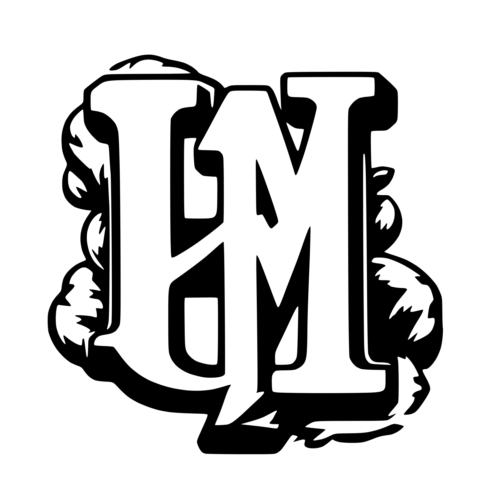AI-generated SVG of a Capital M and P