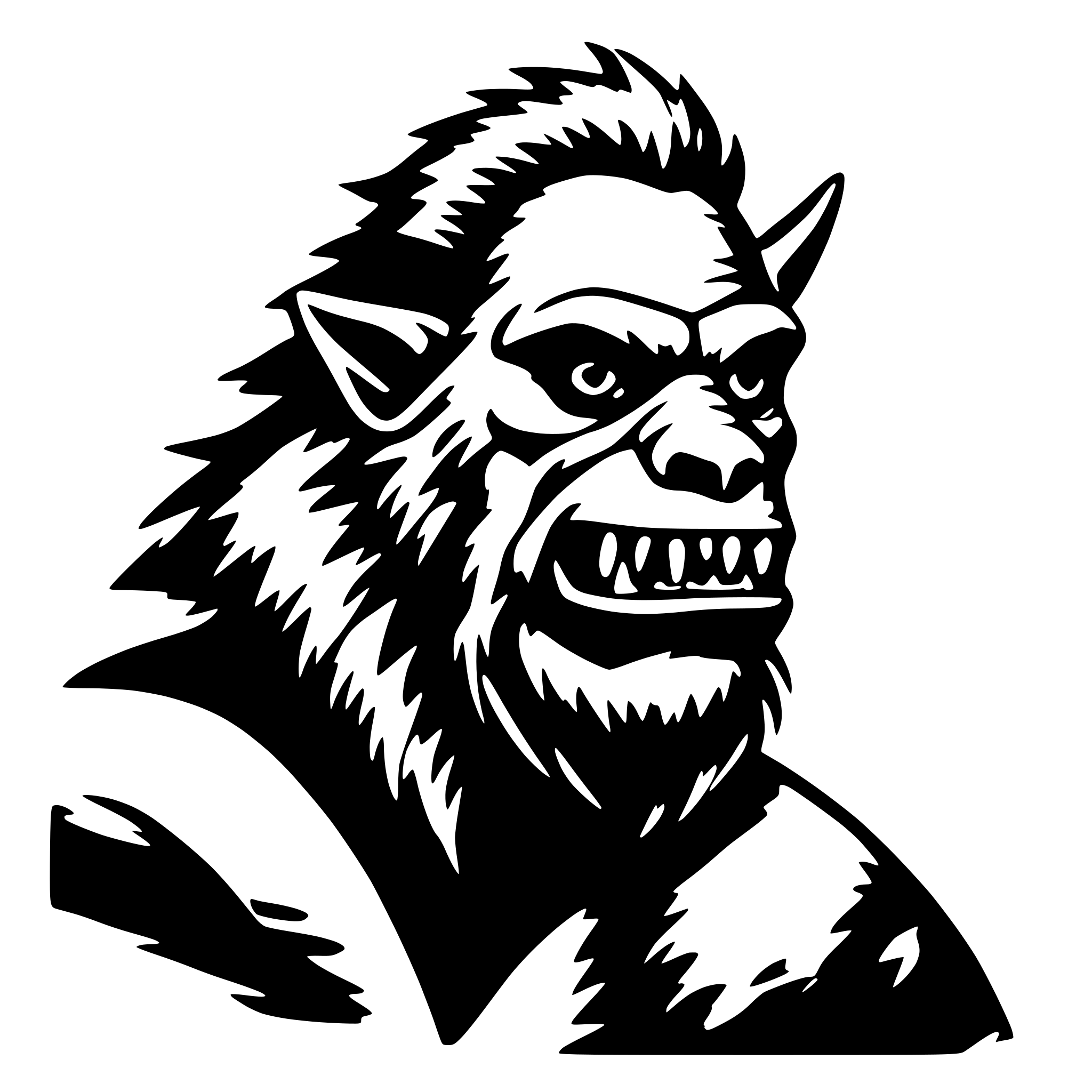 AI-generated SVG of 'bugbear'