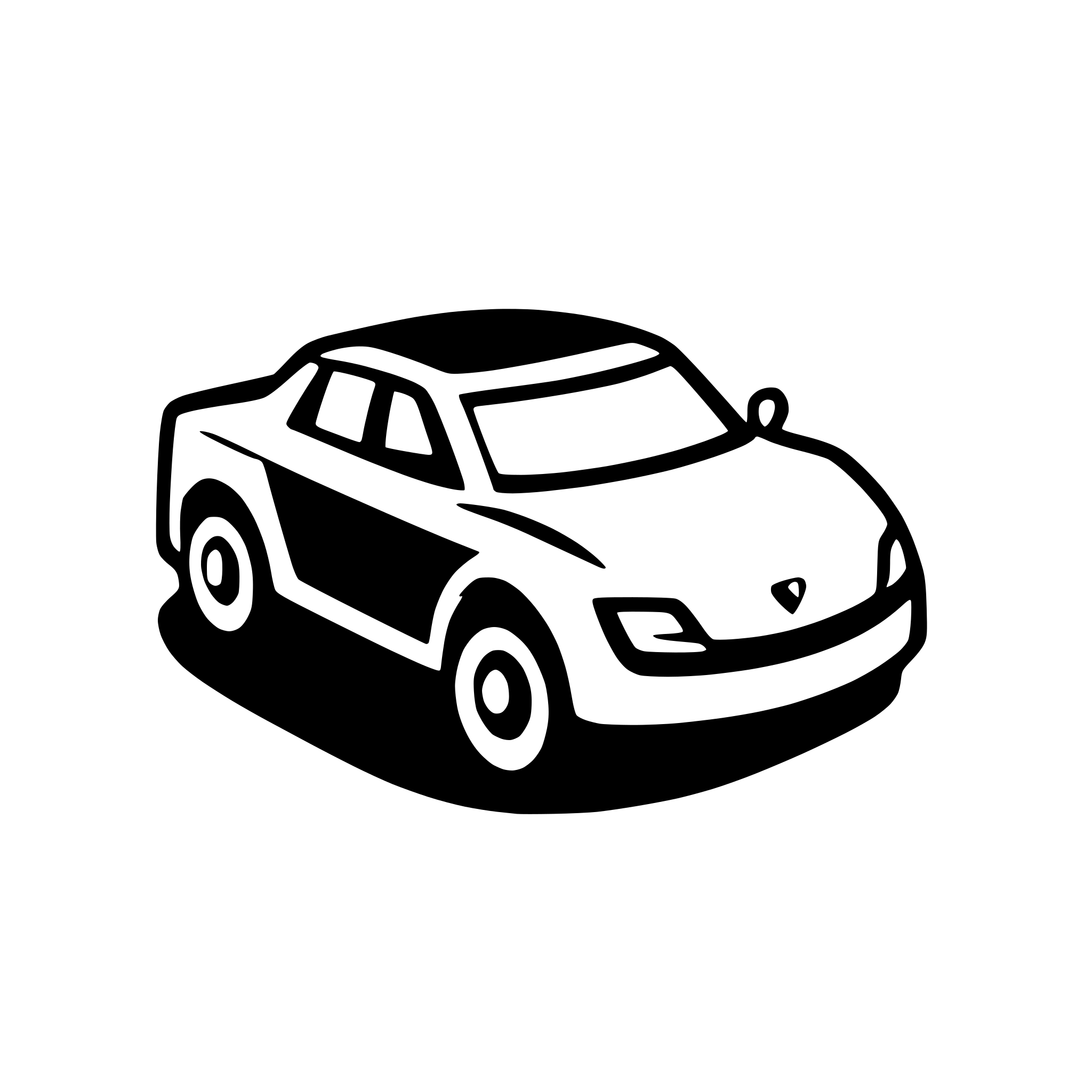 AI-generated SVG of a simple outline vehicle profile
