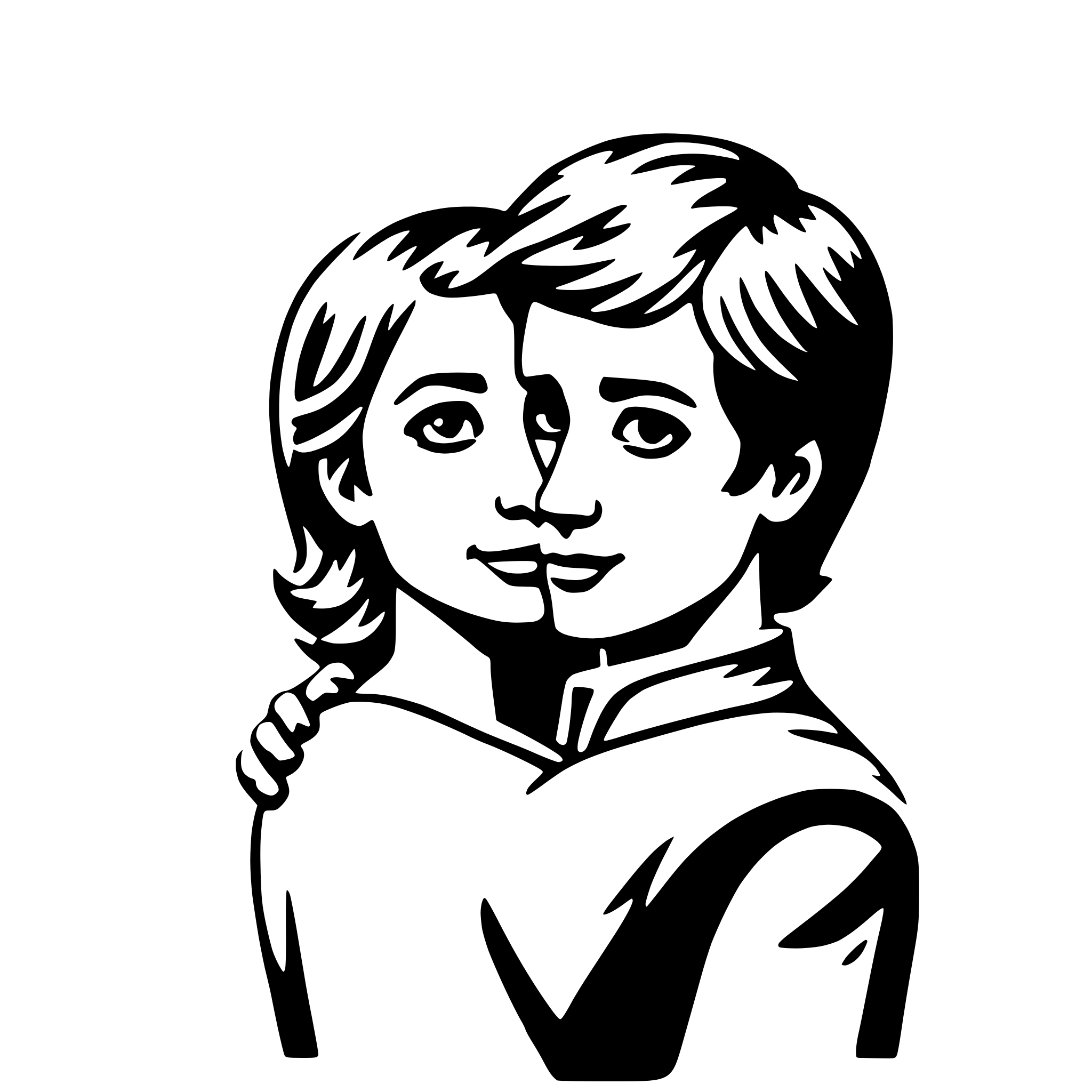 AI-generated SVG of a heartfelt hugs