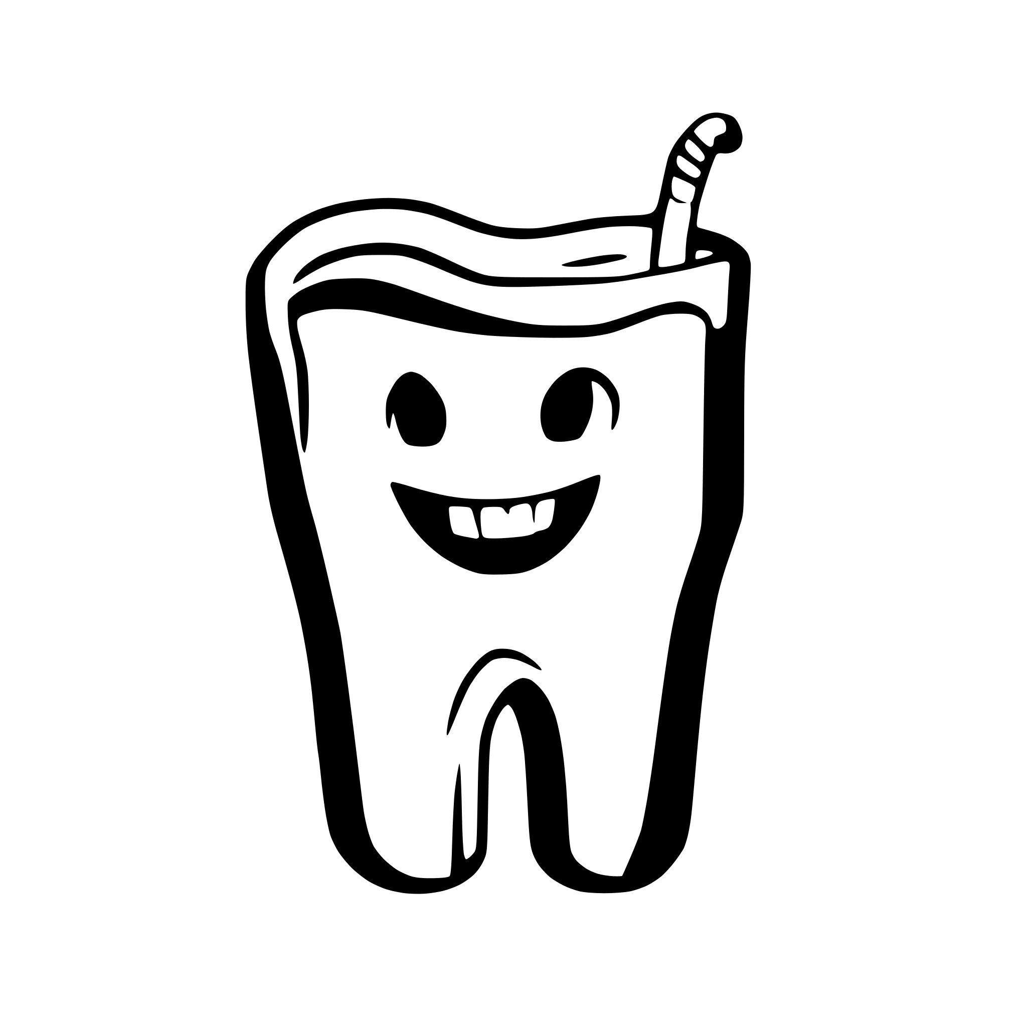 AI-generated SVG of 'dental symbol root canal treatment'