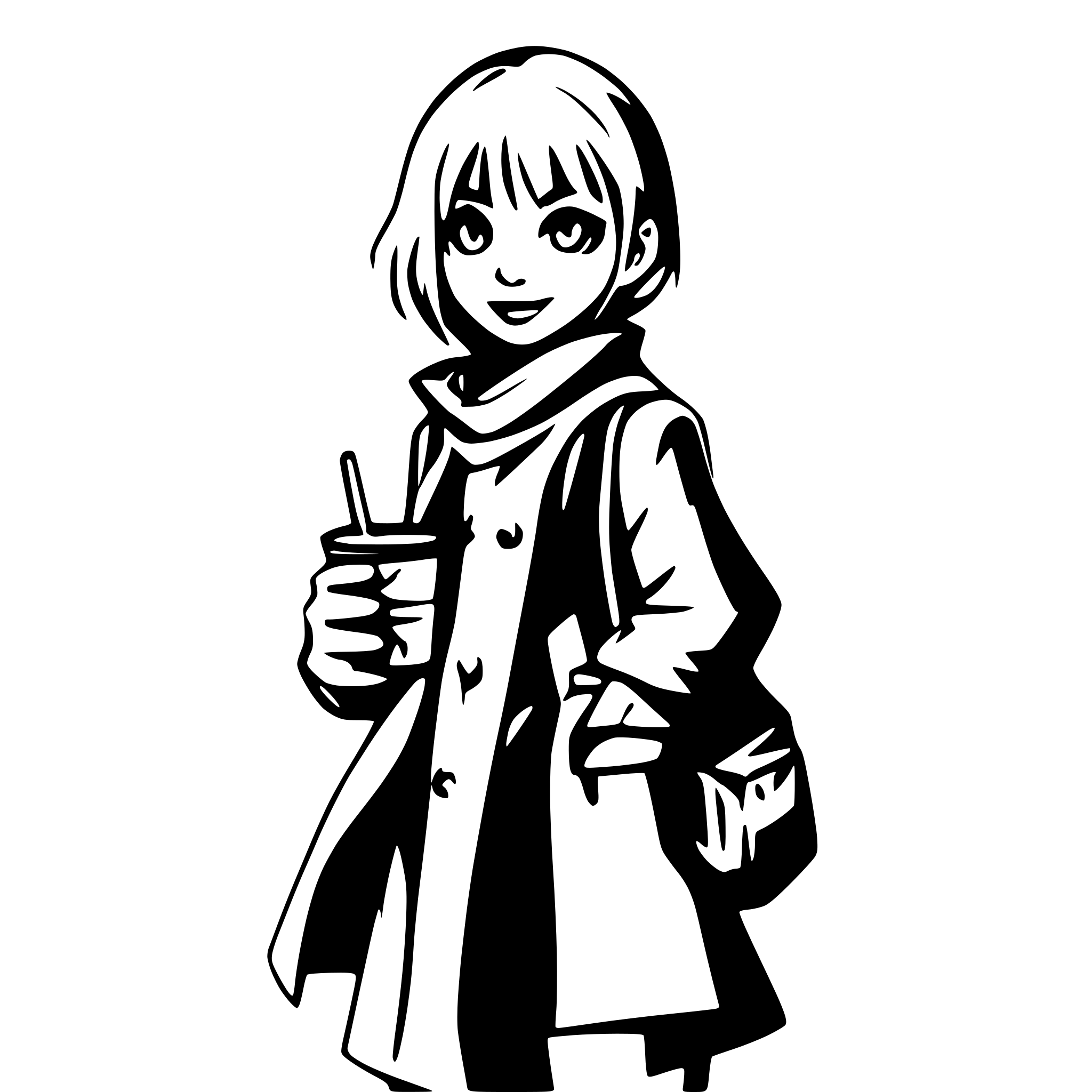 AI-generated SVG of a a beggar