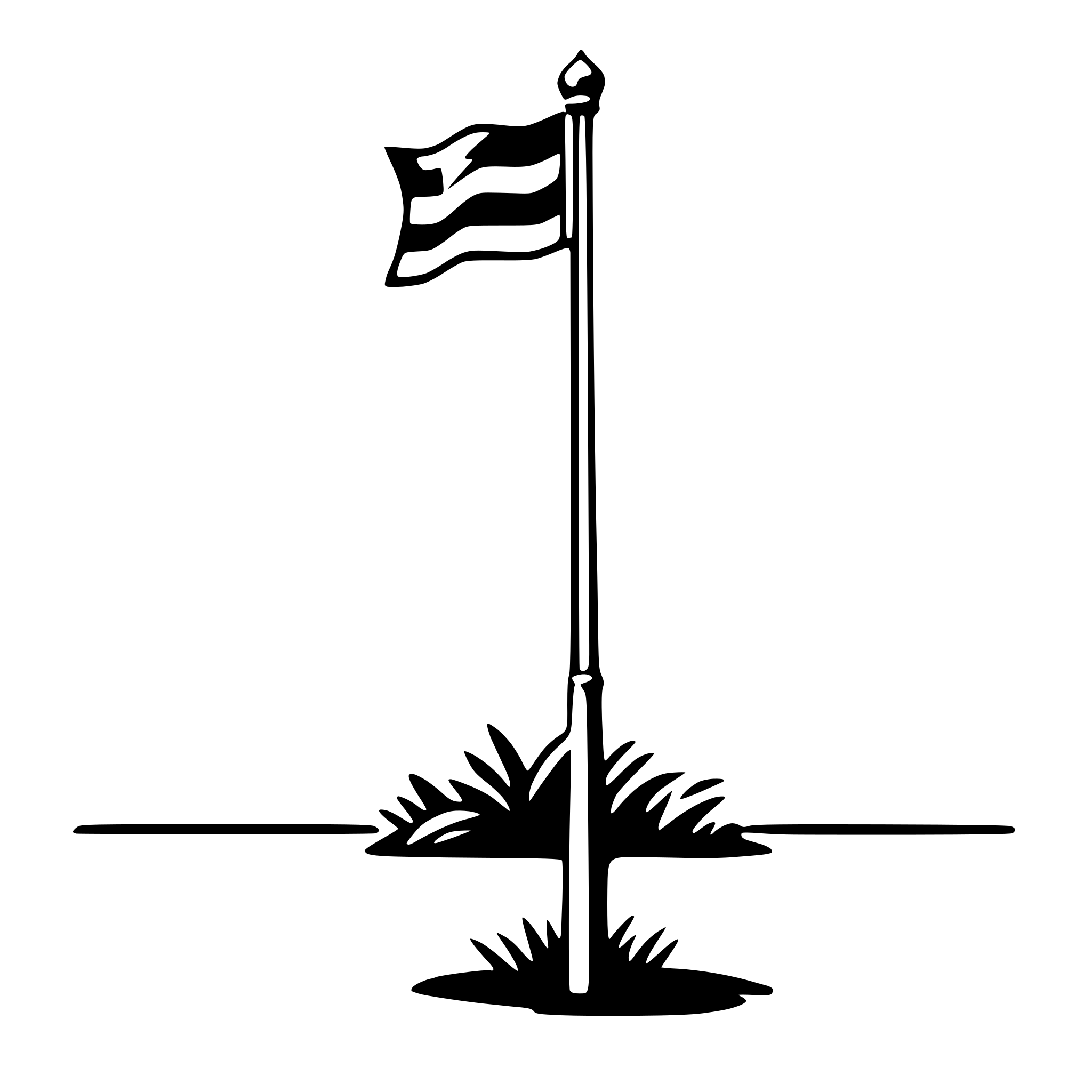 AI-generated SVG of a flagpole