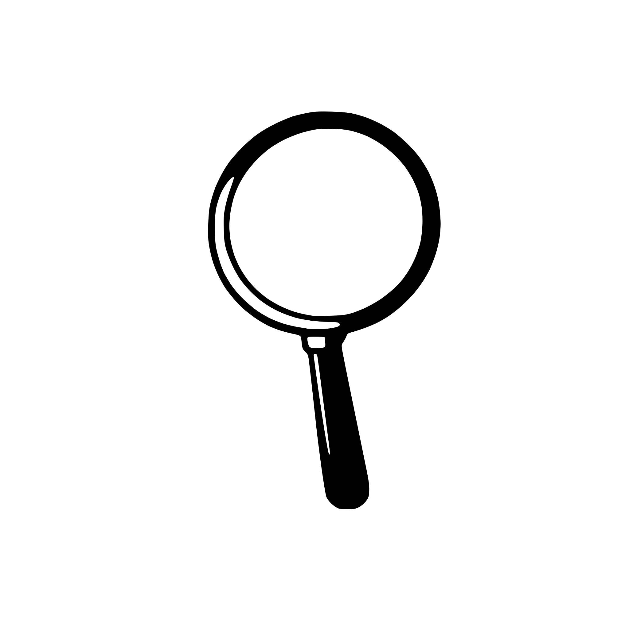 AI-generated SVG of 'magnifying glass'