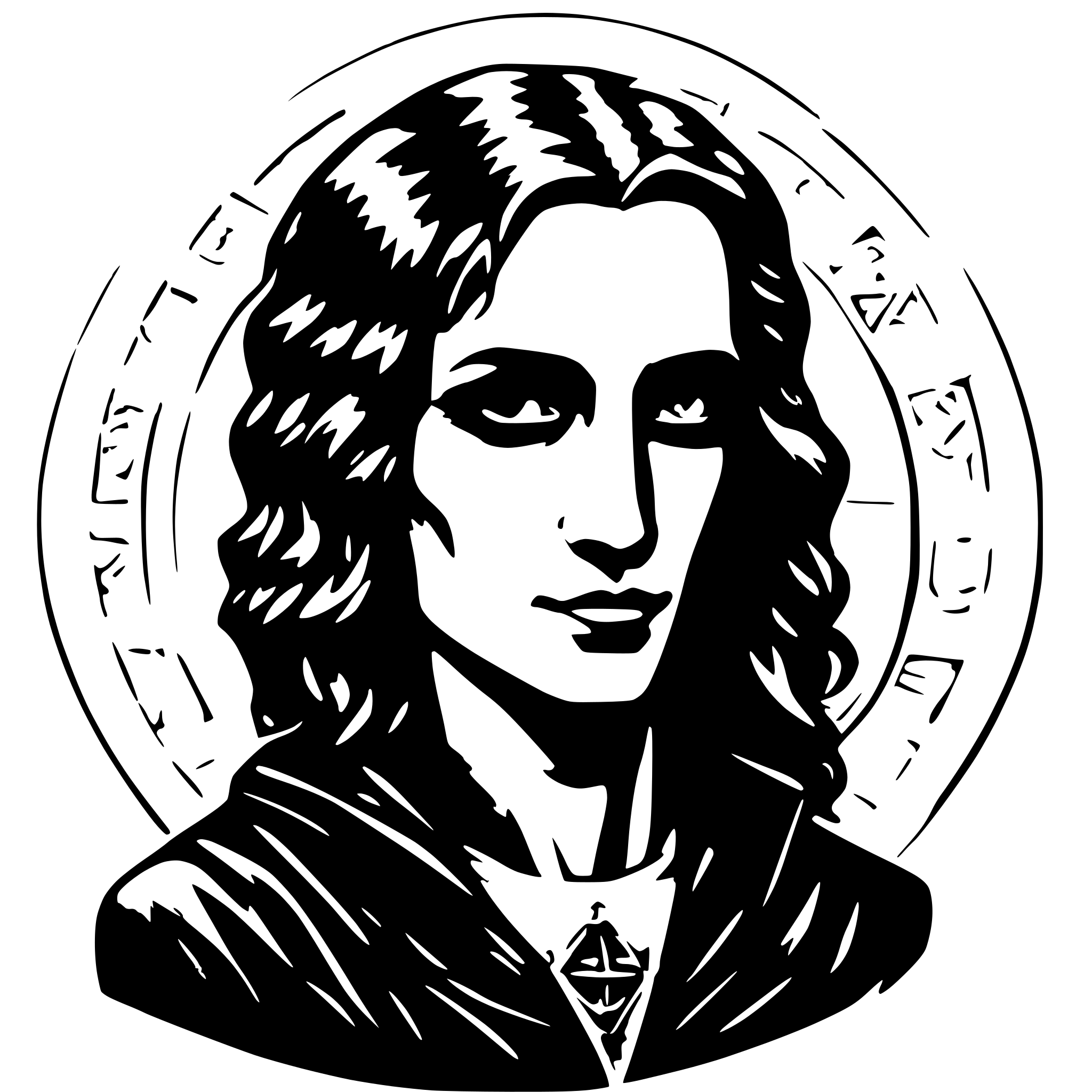 AI-generated SVG of a Antichrist