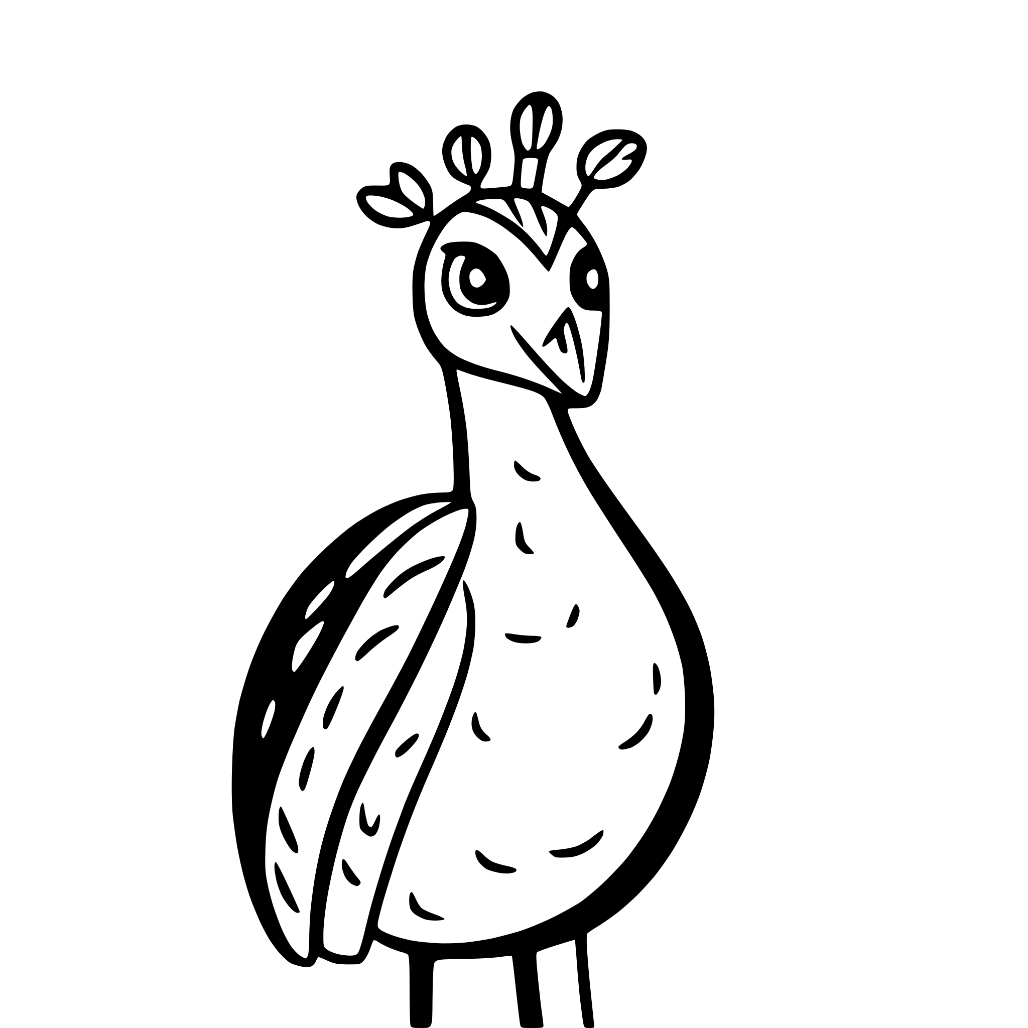 AI-generated SVG of a peacock spreading feathers