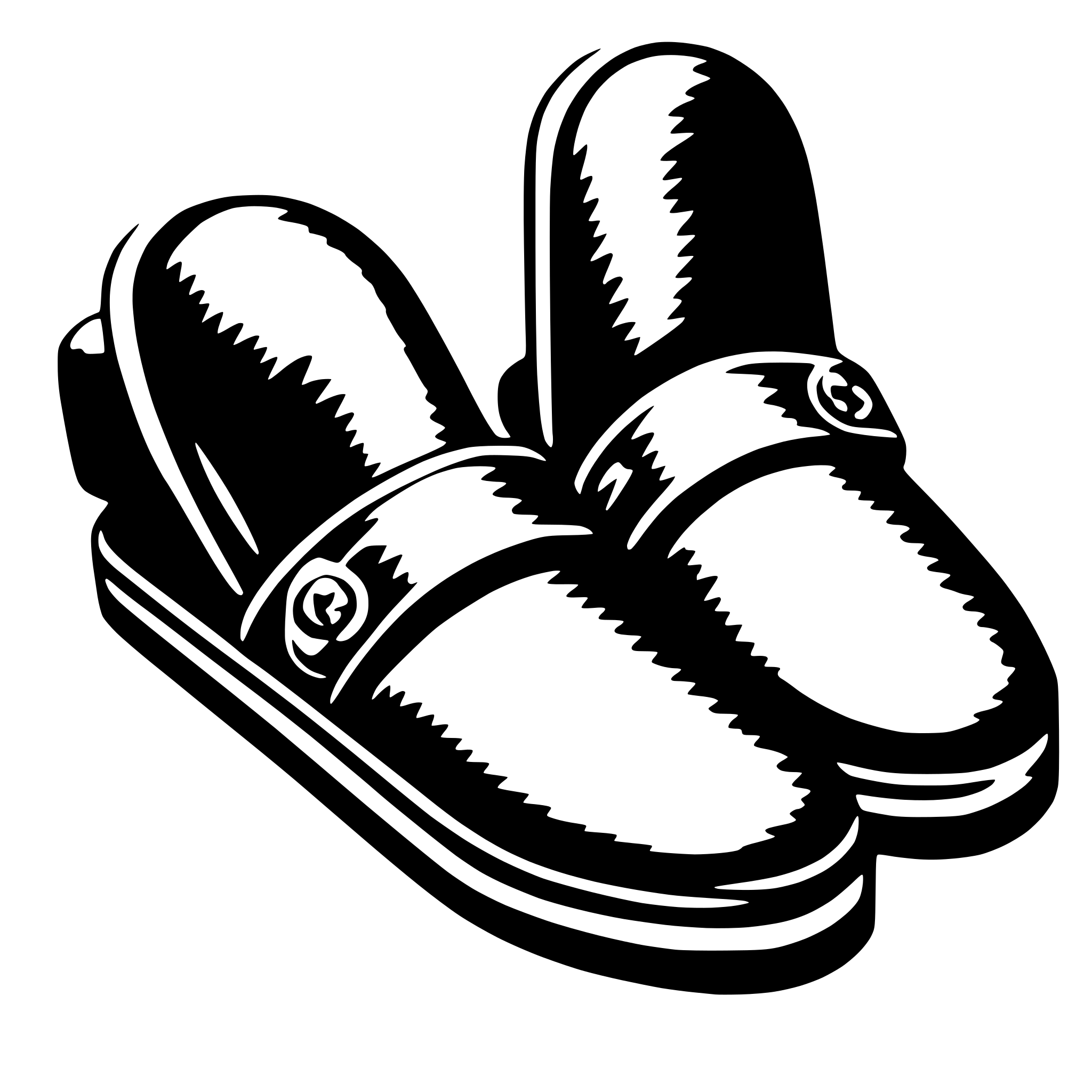 AI-generated SVG of a slippers