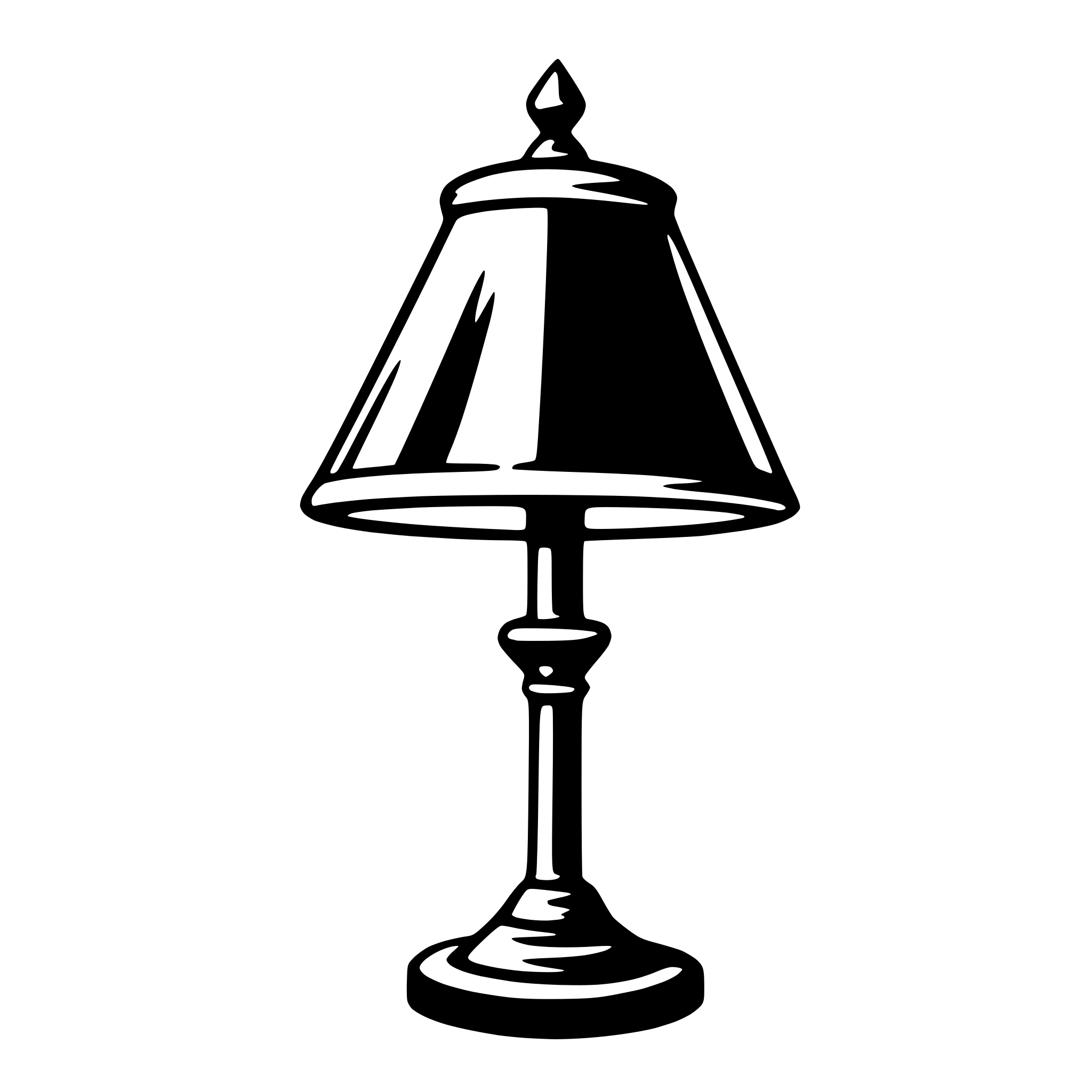 AI-generated SVG of a lamp