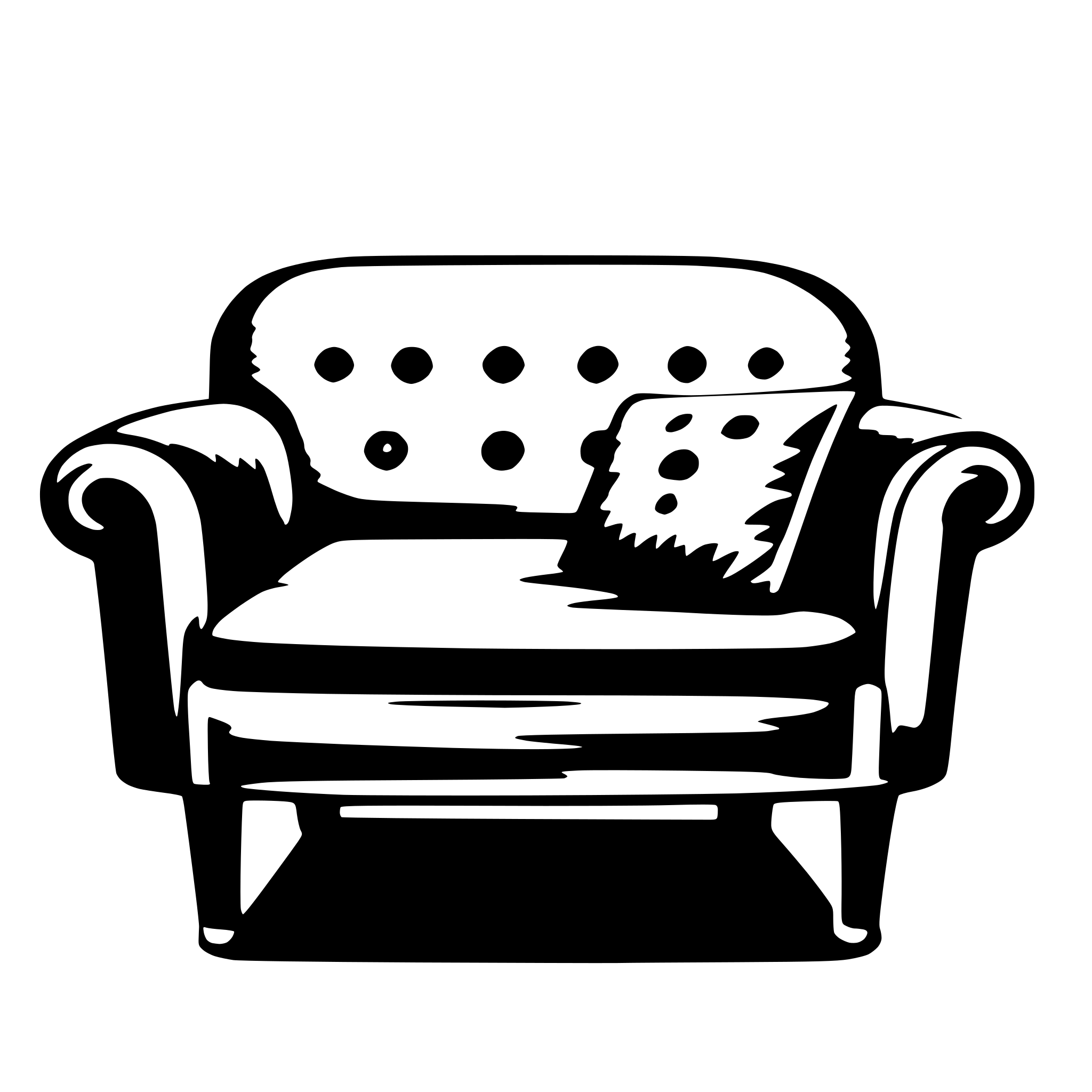 AI-generated SVG of 'sofa'