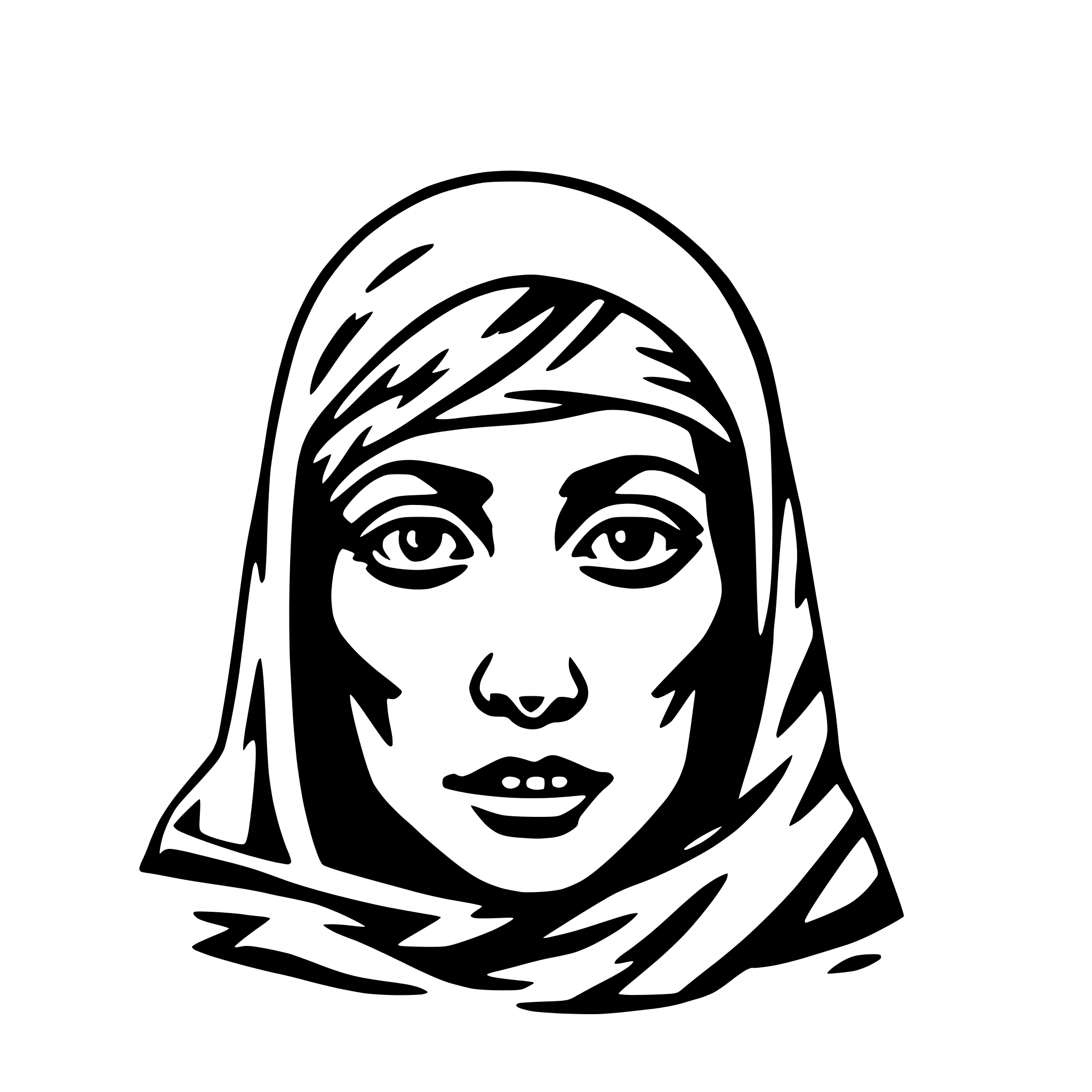 AI-generated SVG of a mummy