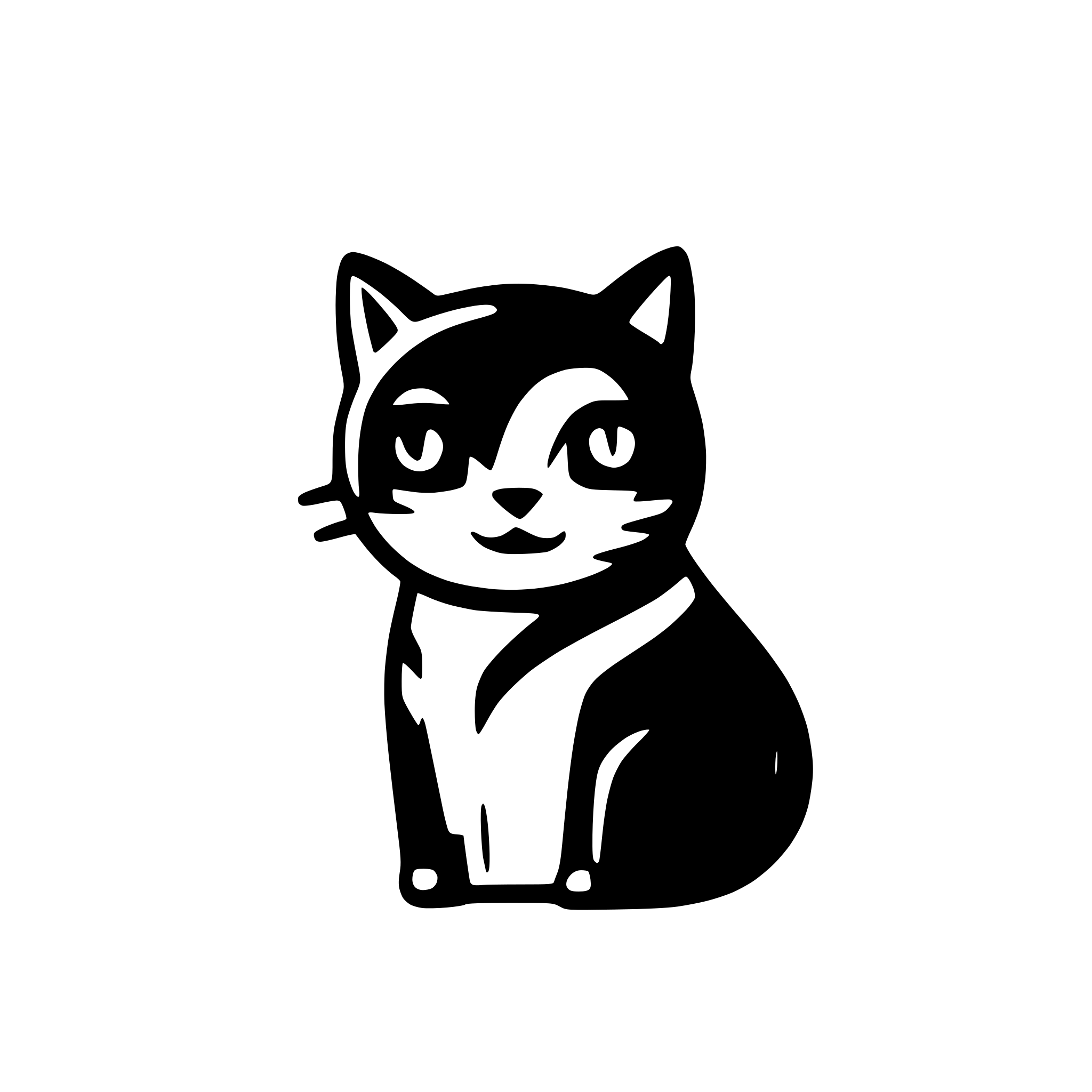 AI-generated SVG of a cat icon