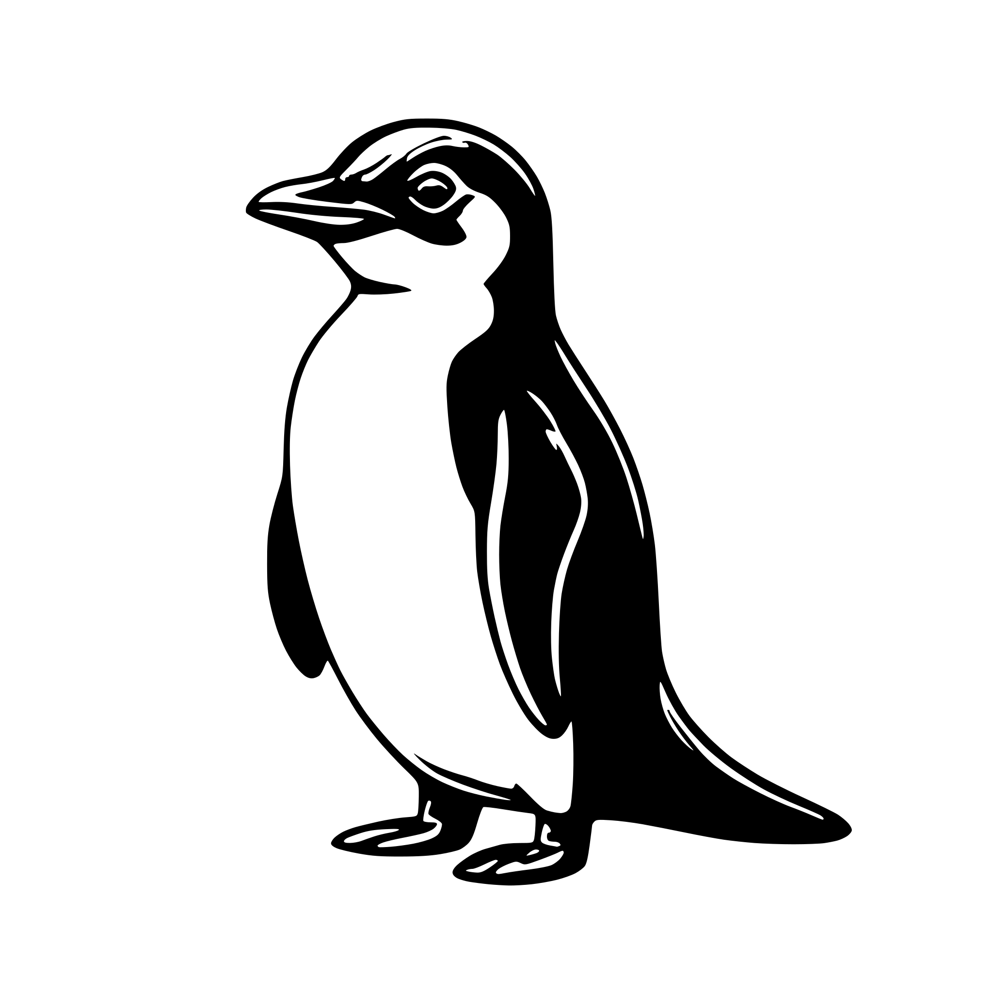 AI-generated SVG of 'blue penguin'