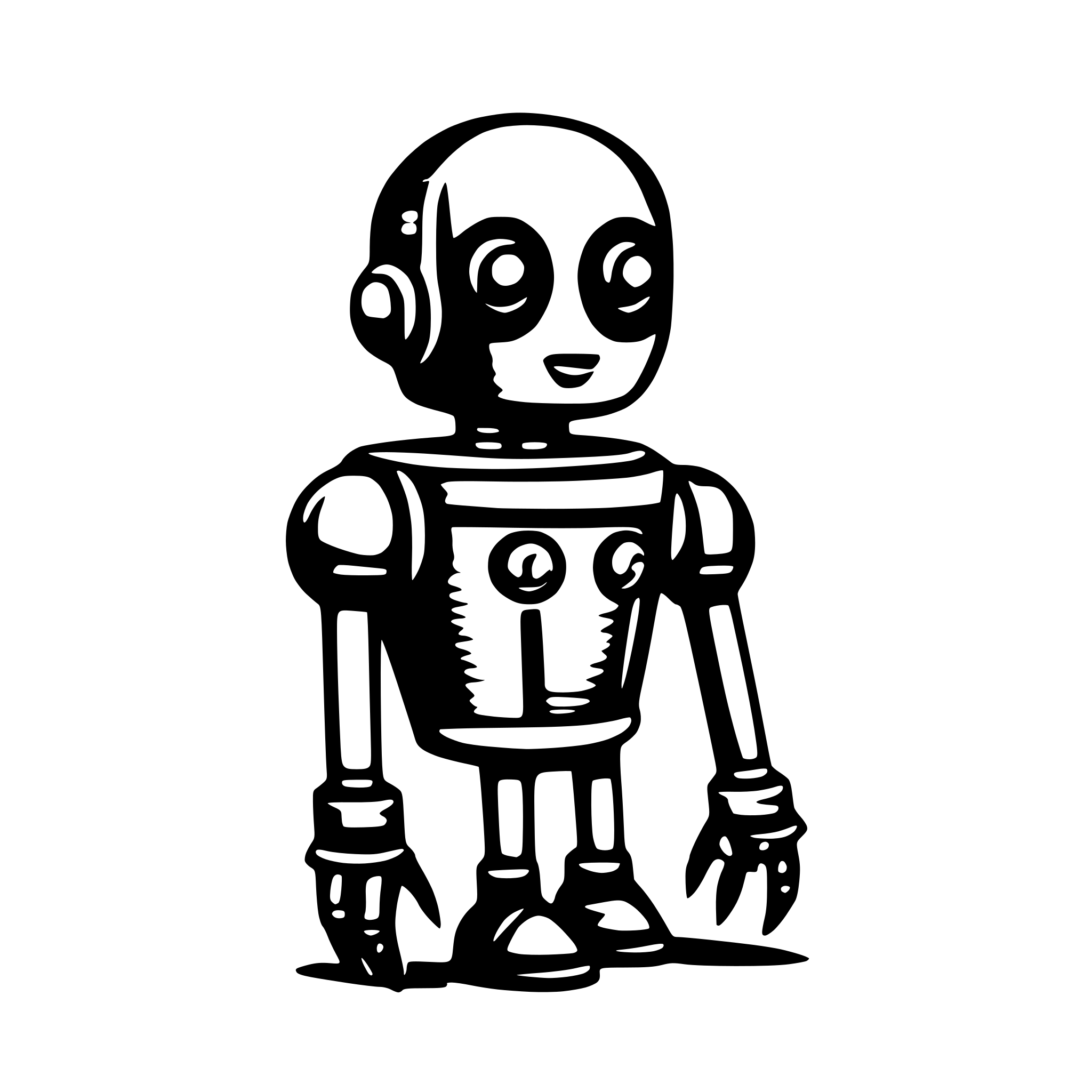 AI-generated SVG of 'AI bot, unique design'
