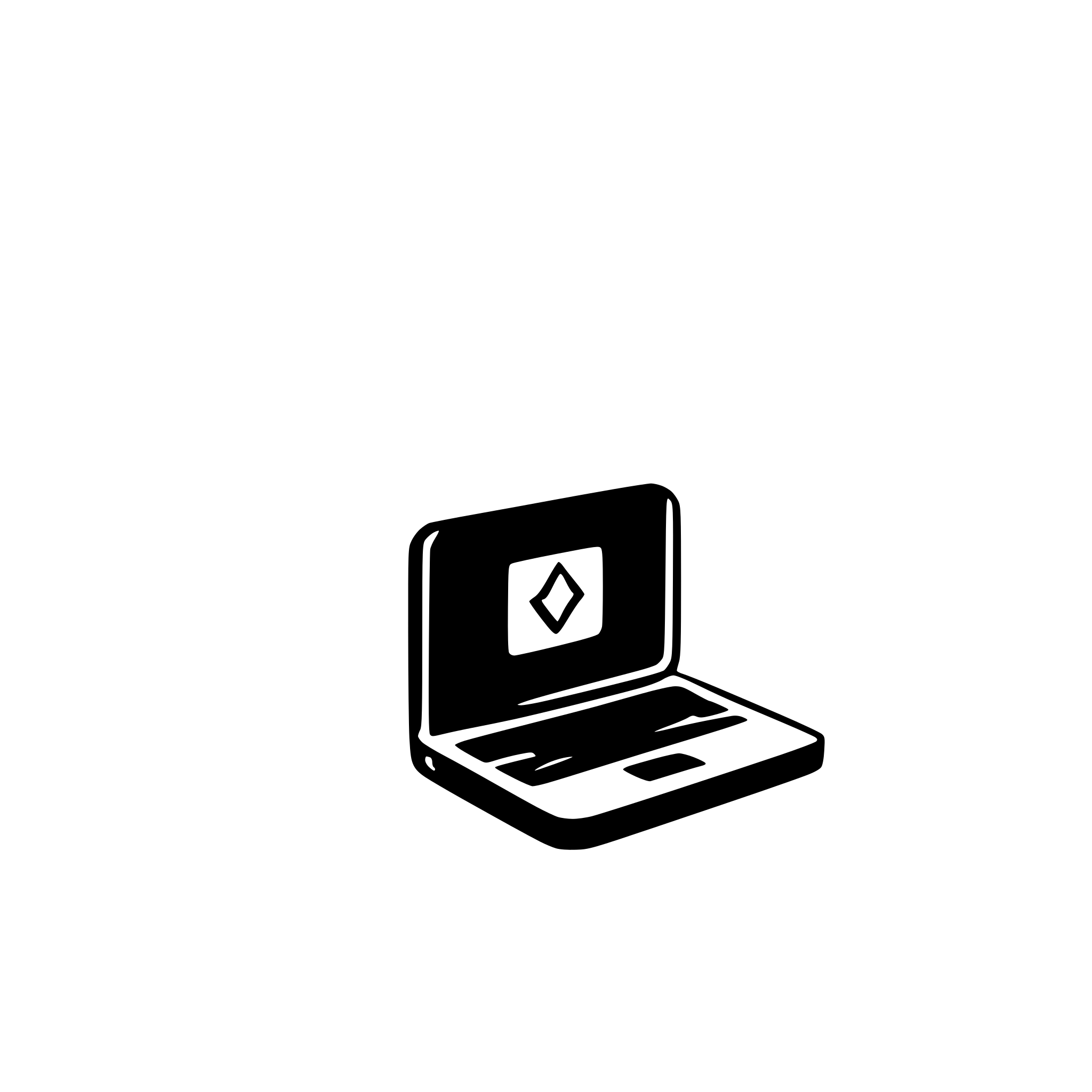 AI-generated SVG of 'simple laptop'