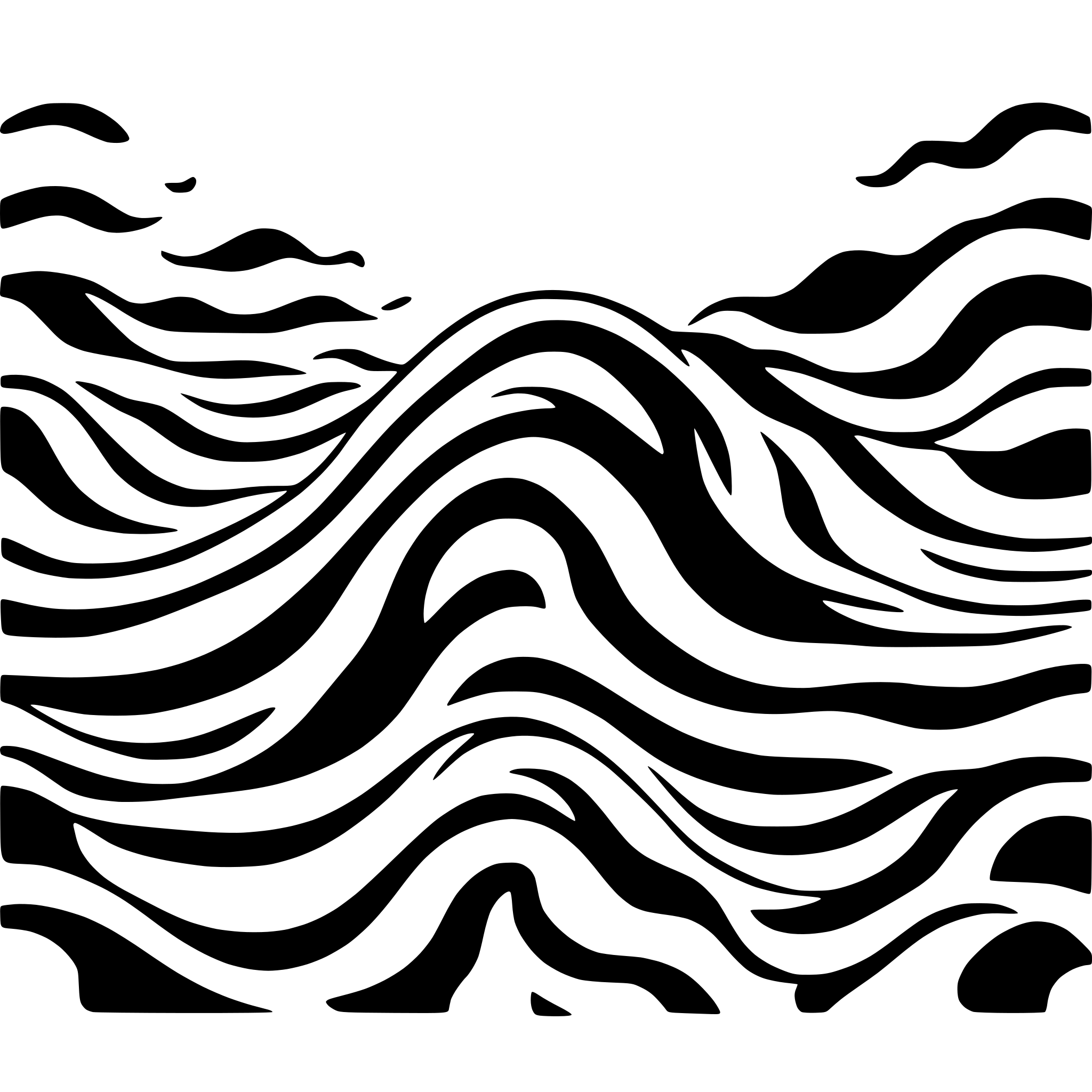 AI-generated SVG of a curves like a waves 25 stick have a simmetry