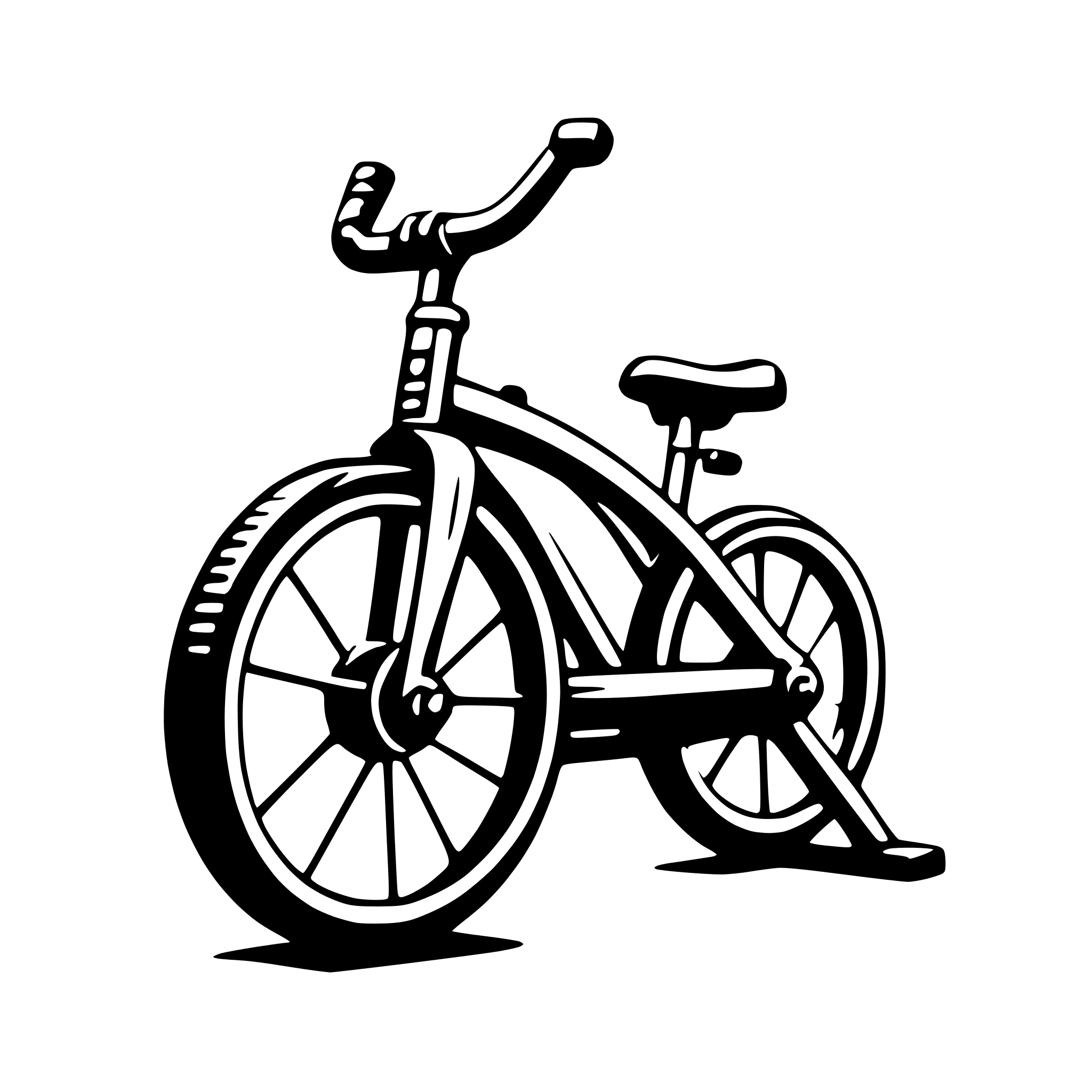AI-generated SVG of 'stationary bicycle'