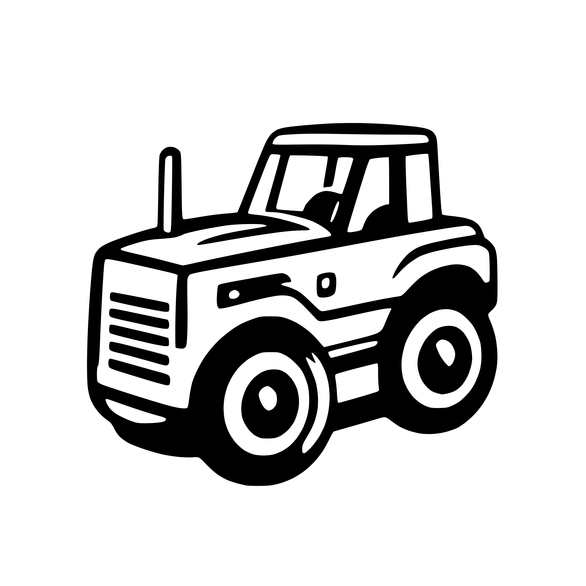 AI-generated SVG of a traactor