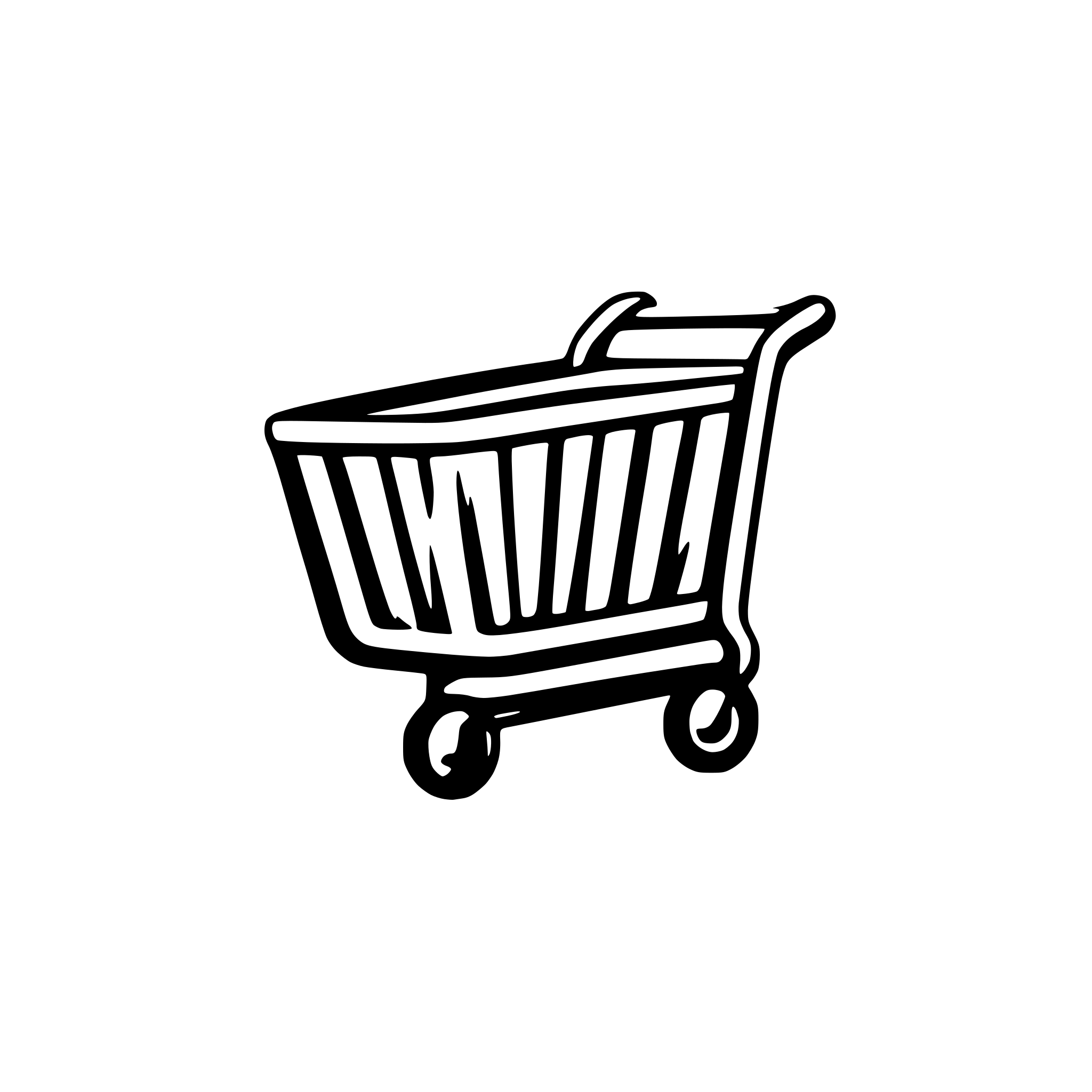 AI-generated SVG of a a shopping cart empty pastel colors