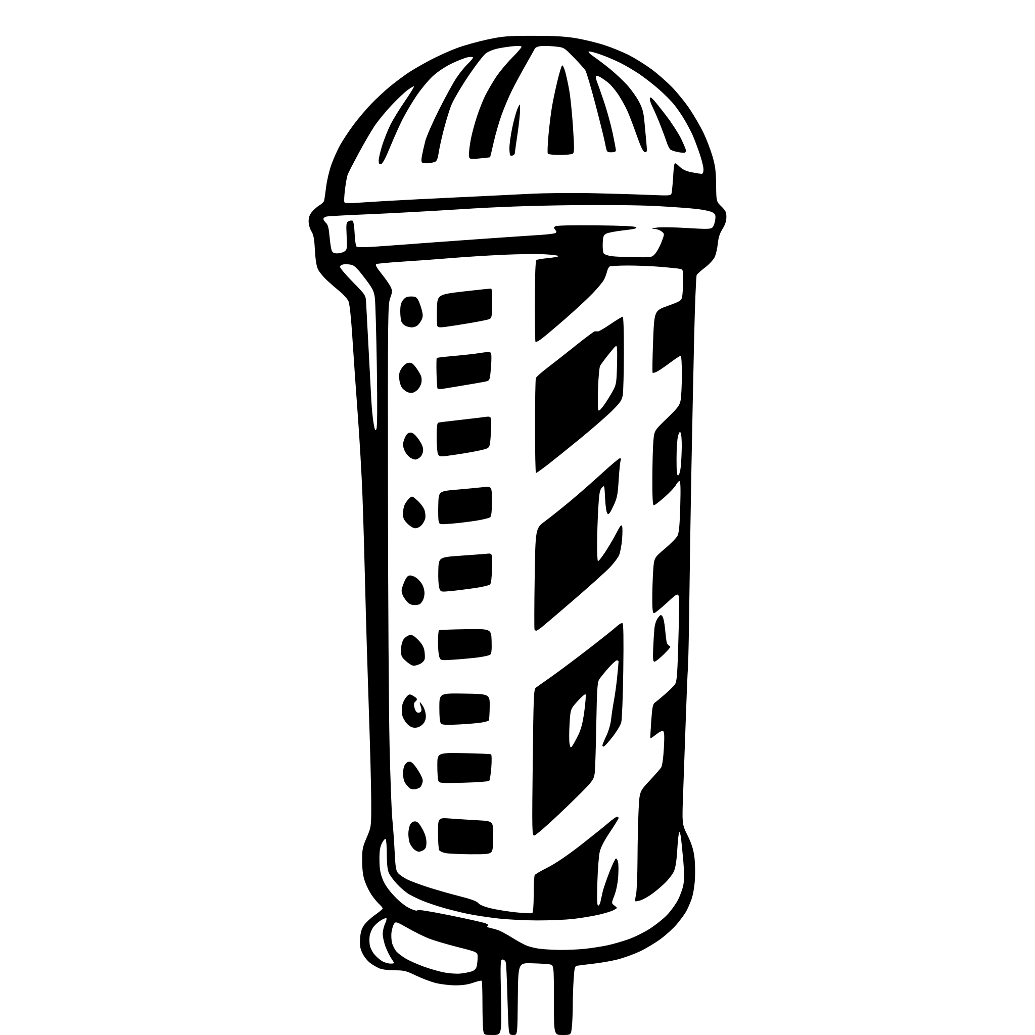 AI-generated SVG of 'barber pole'