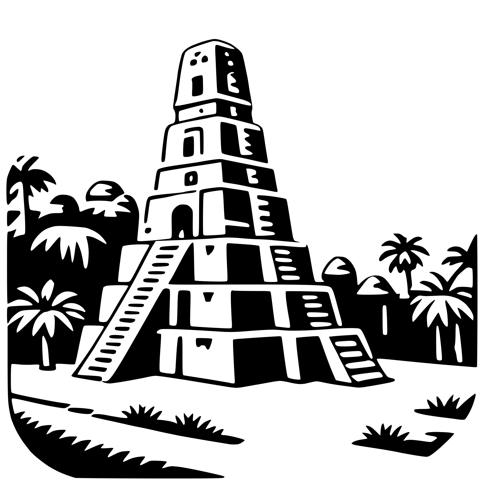 AI-generated SVG of 'tikal'