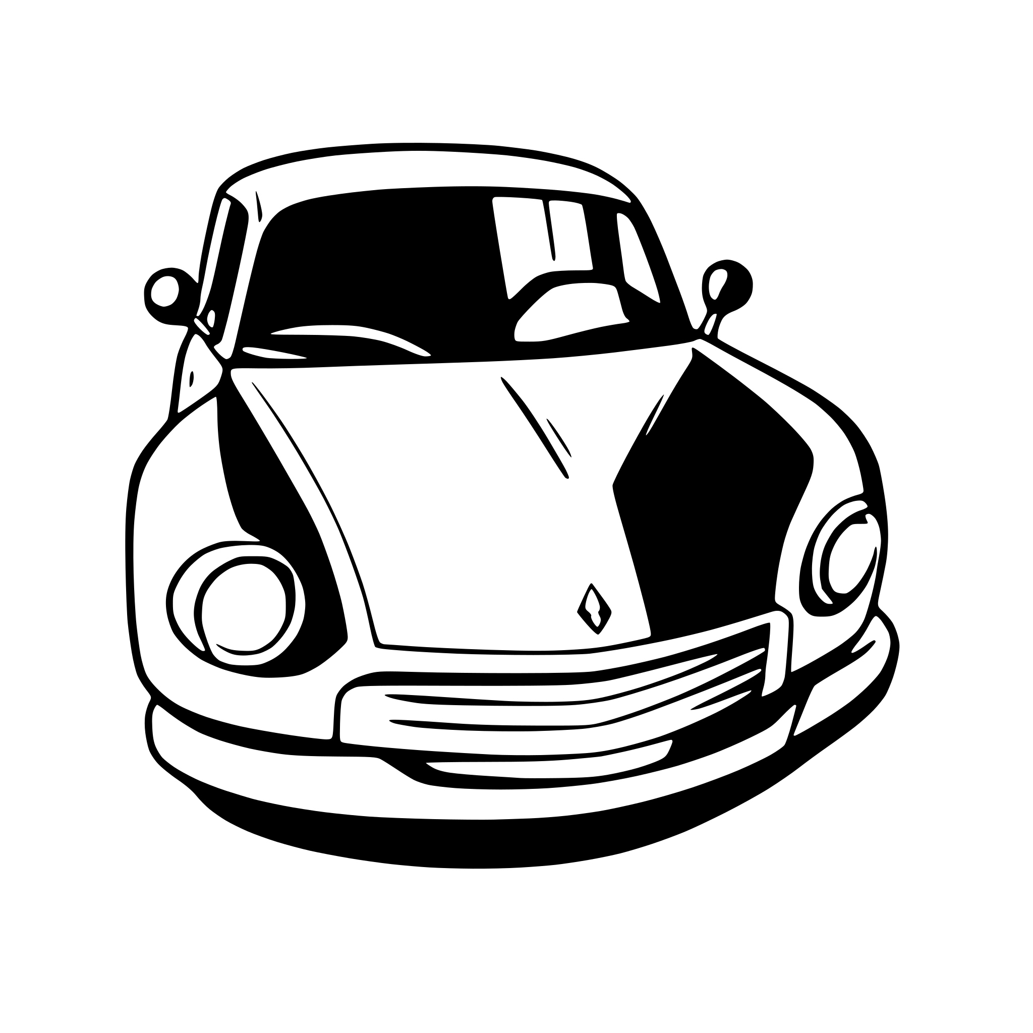 AI-generated SVG of 'old car'