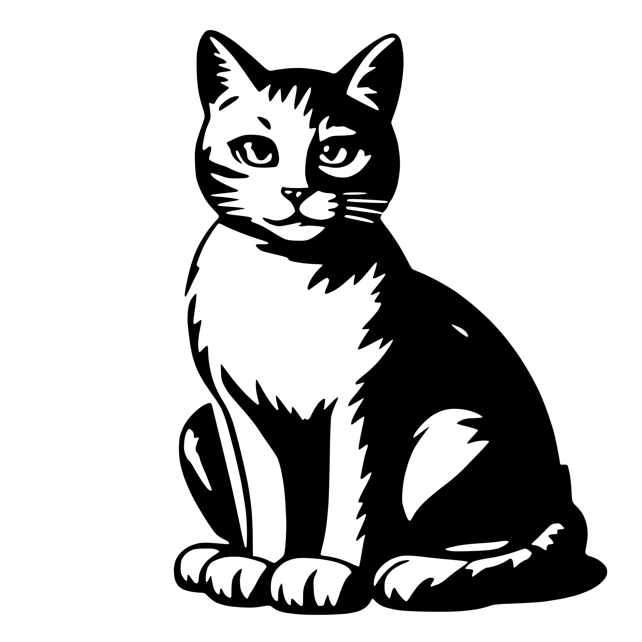 AI-generated SVG of a cat