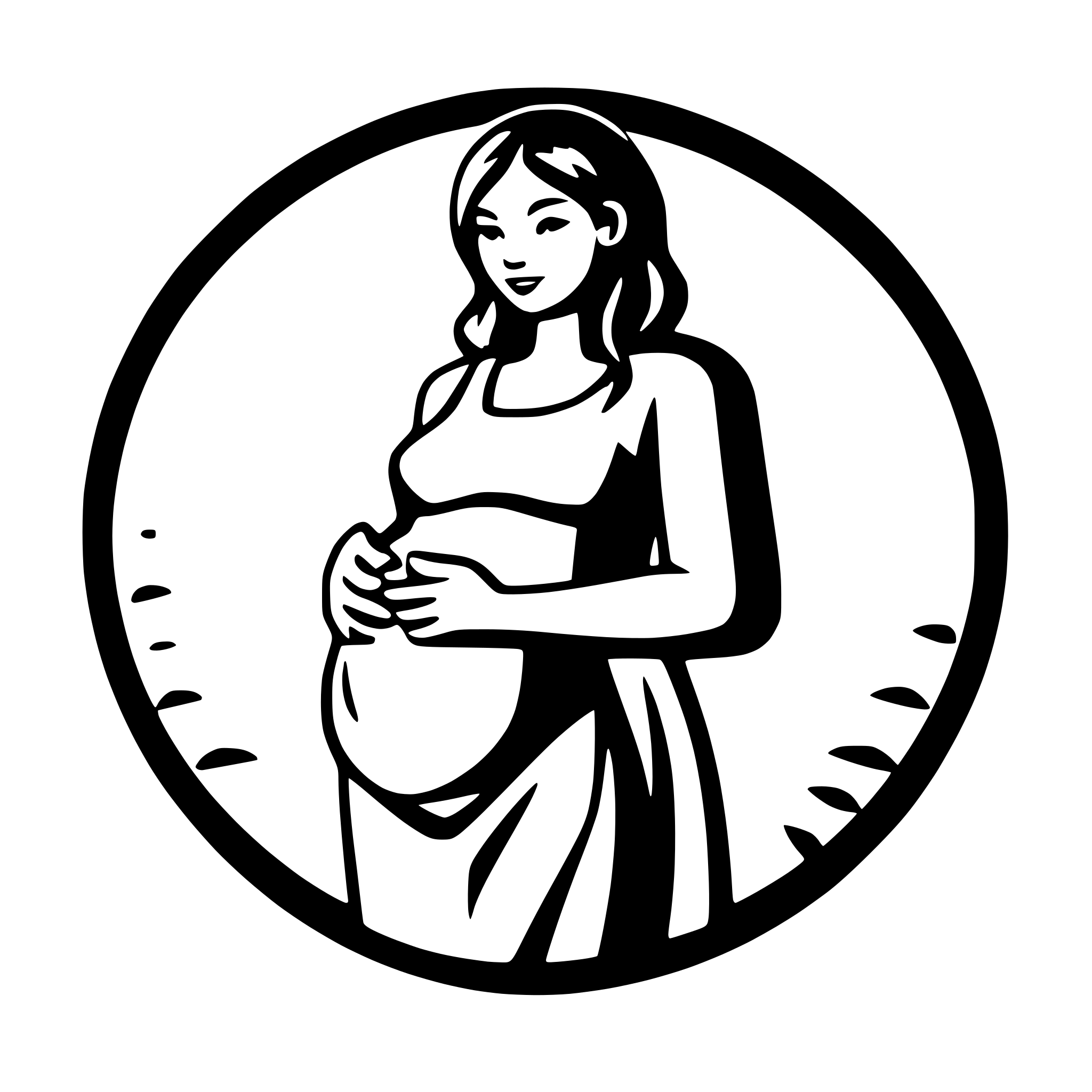 AI-generated SVG of 'pregnant woman support'