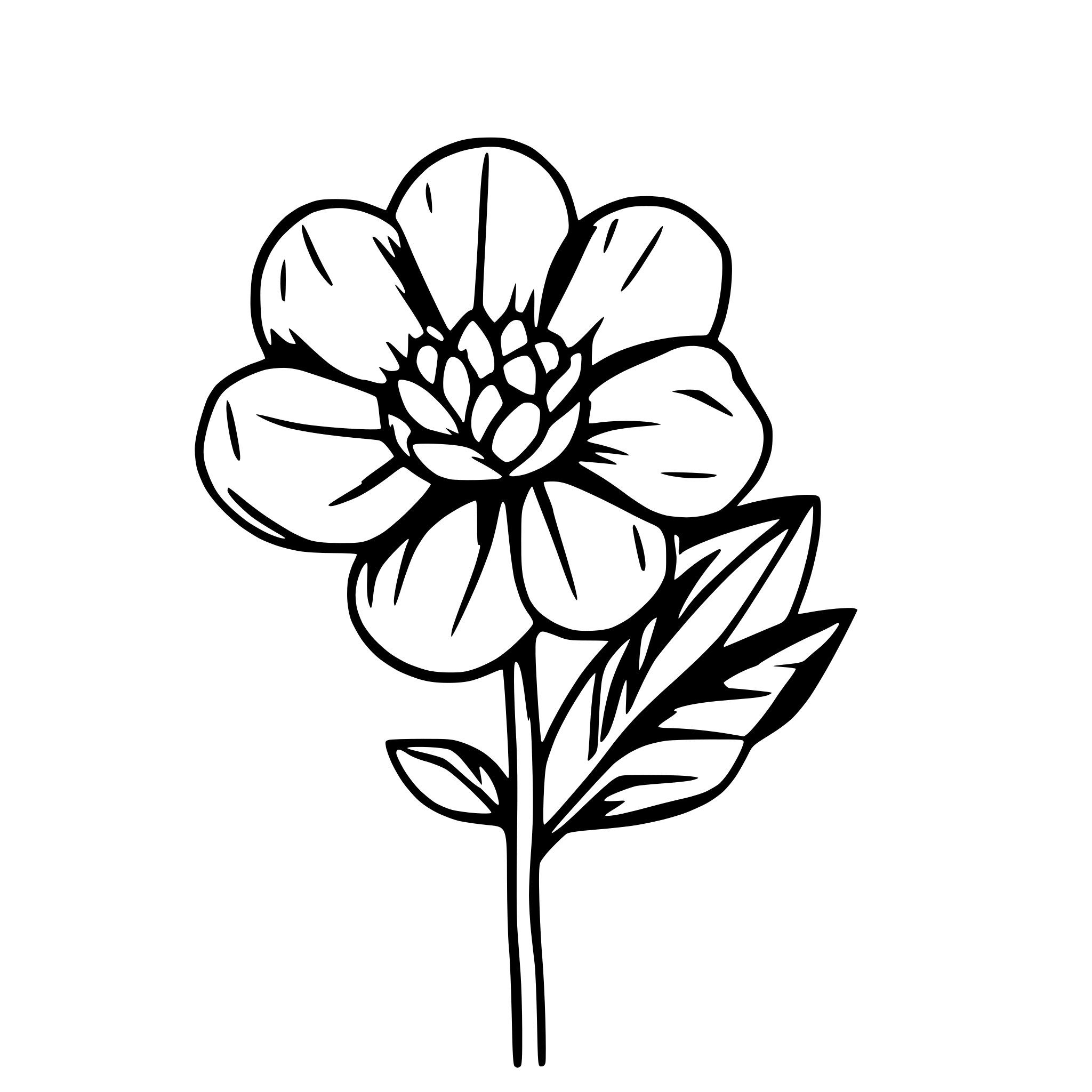 AI-generated SVG of a flower