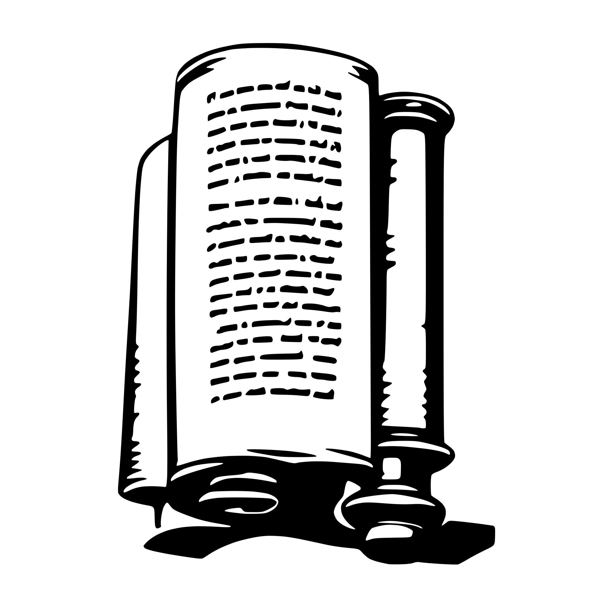AI-generated SVG of 'Torah scroll'