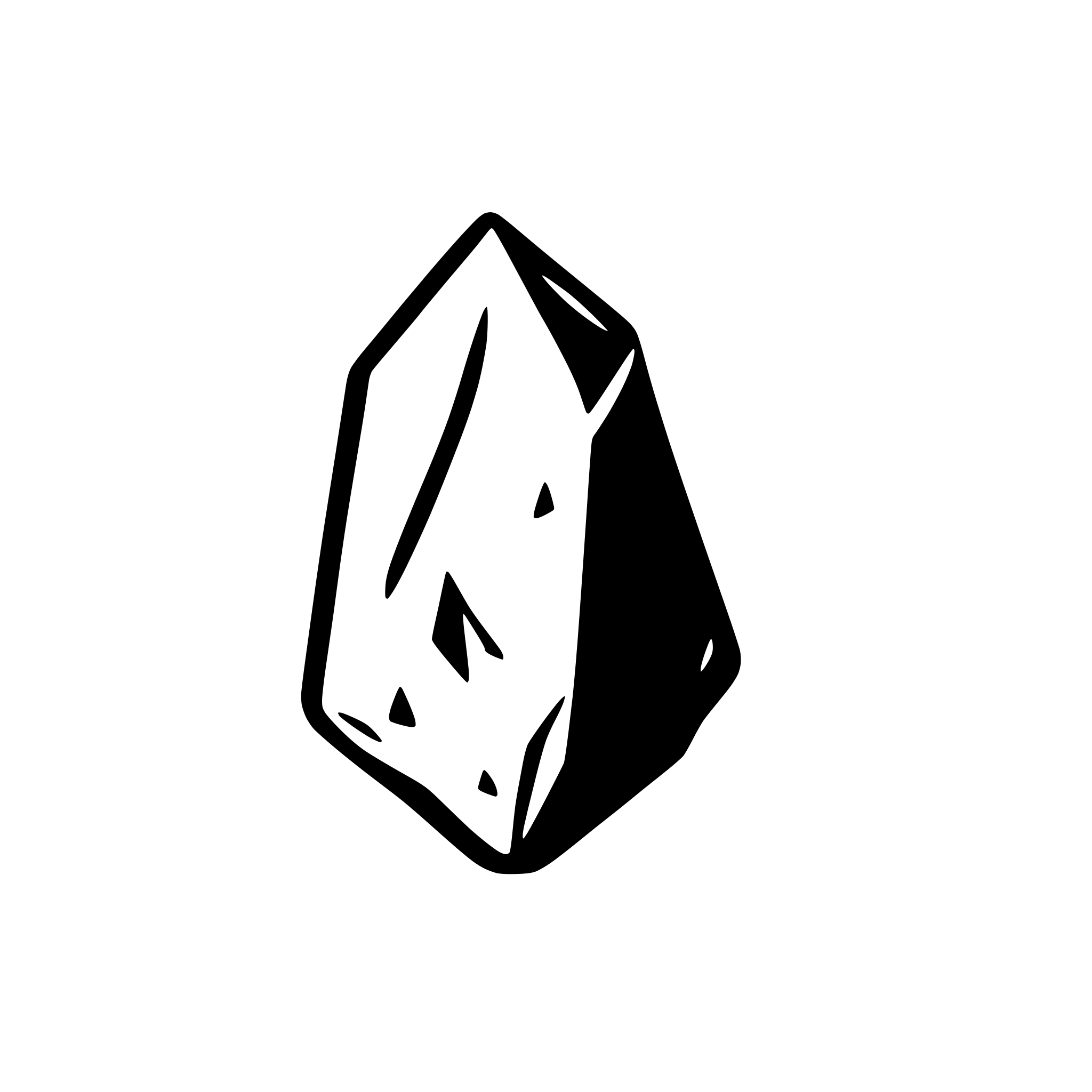 AI-generated SVG of a ore in a shape of small shard