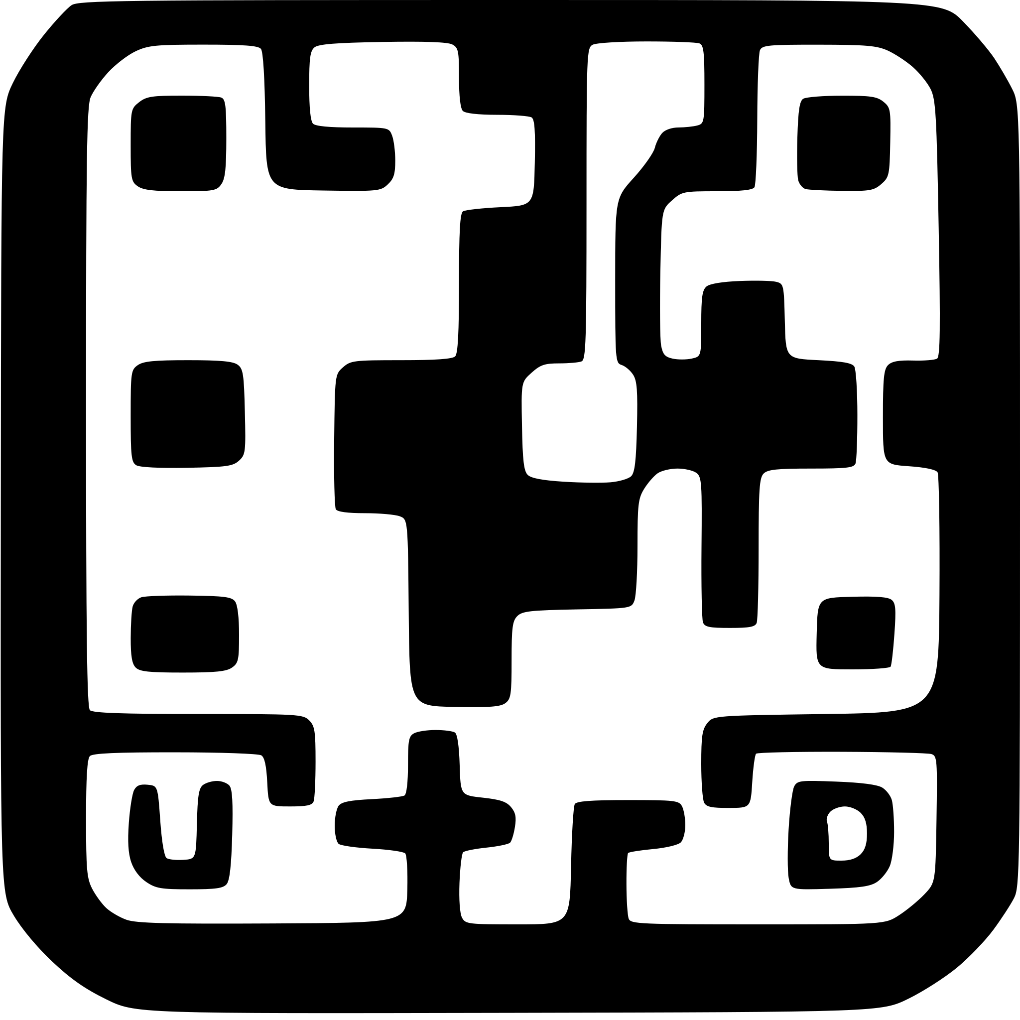 AI-generated SVG of a simple qr code