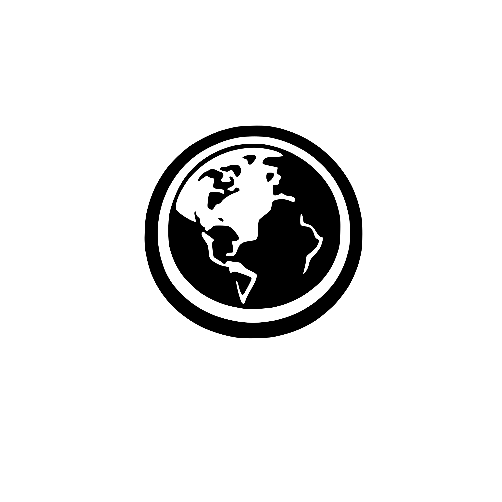 AI-generated SVG of a create an app icon image that includes a camera, a place marker and the earth in the camera's lens